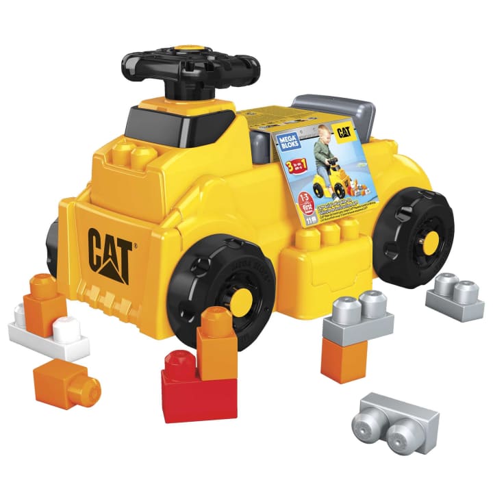 Акція на Машинка-конструктор Mega Bloks CAT Збираємо кубики (HDJ29) від Будинок іграшок