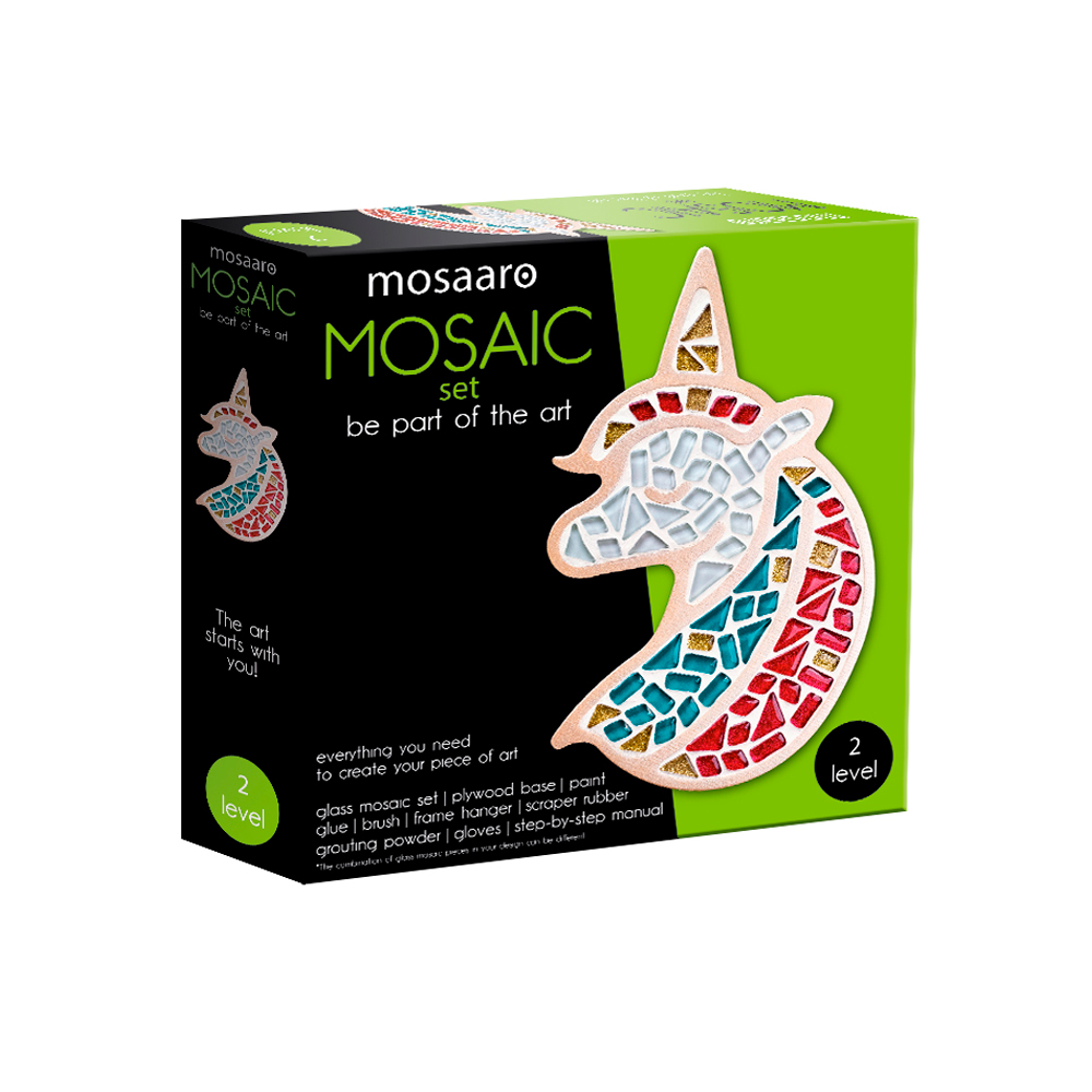 

​Набір скляної мозаїки Mosaaro Кришталеве скло Єдиноріг (MA2002)