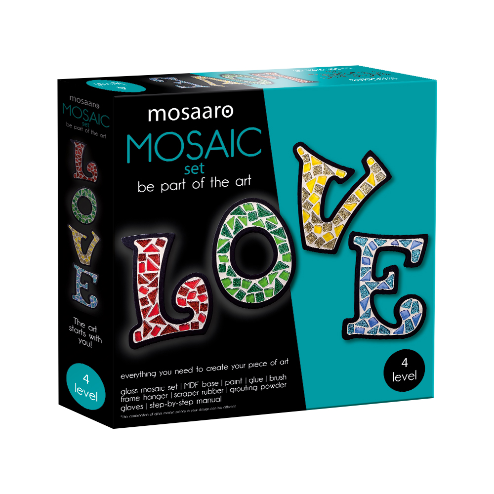 

​Набір скляної мозаїки Mosaaro Кришталеве скло Кохання (MA4003)