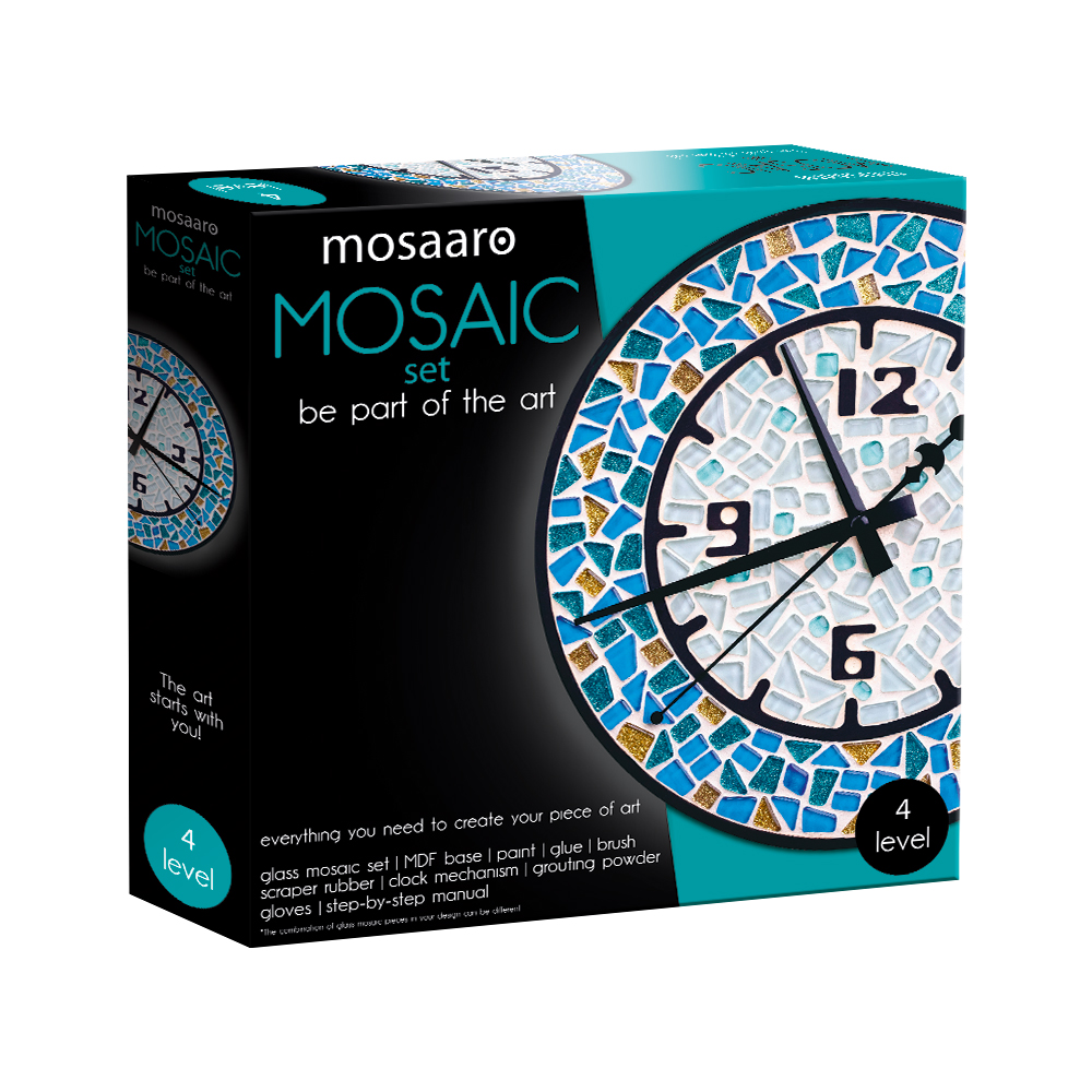 

​Набір скляної мозаїки Mosaaro Кришталеве скло Годинник (MA4001)