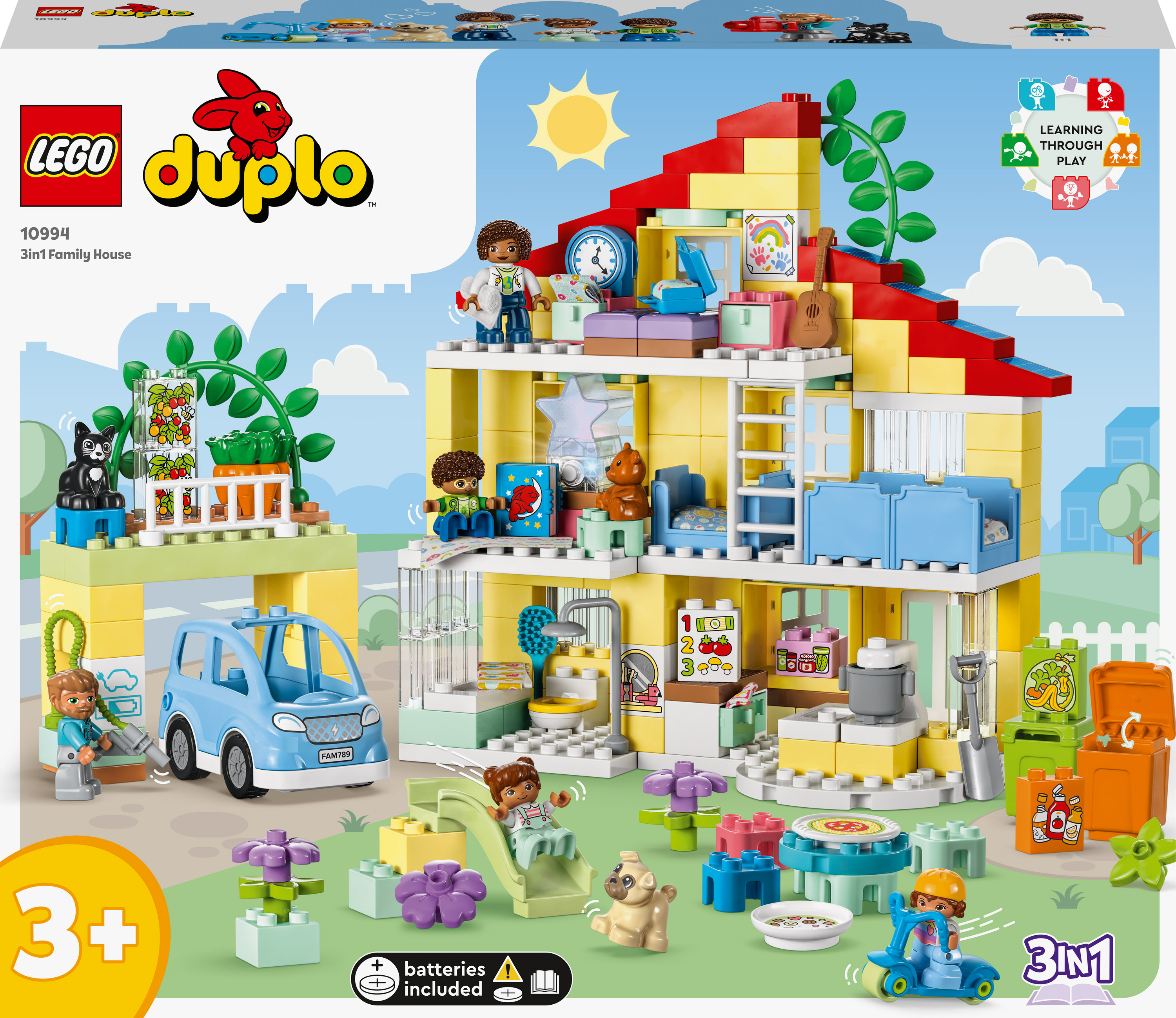 Акція на Конструктор LEGO DUPLO Сімейний будинок 3 в 1 (10994) від Будинок іграшок