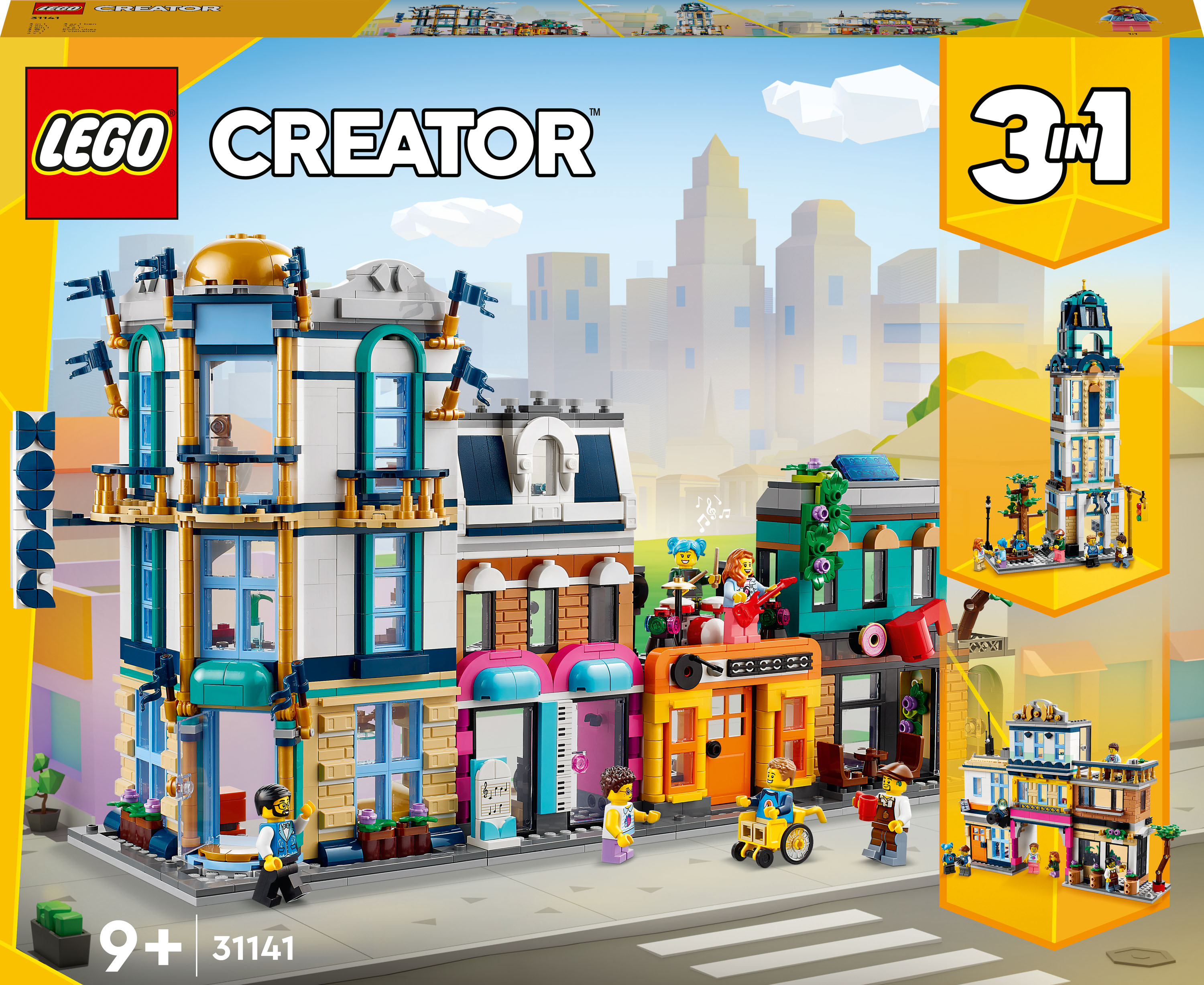 Акція на Конструктор LEGO Creator 3 v 1 Центральна вулиця (31141) від Будинок іграшок