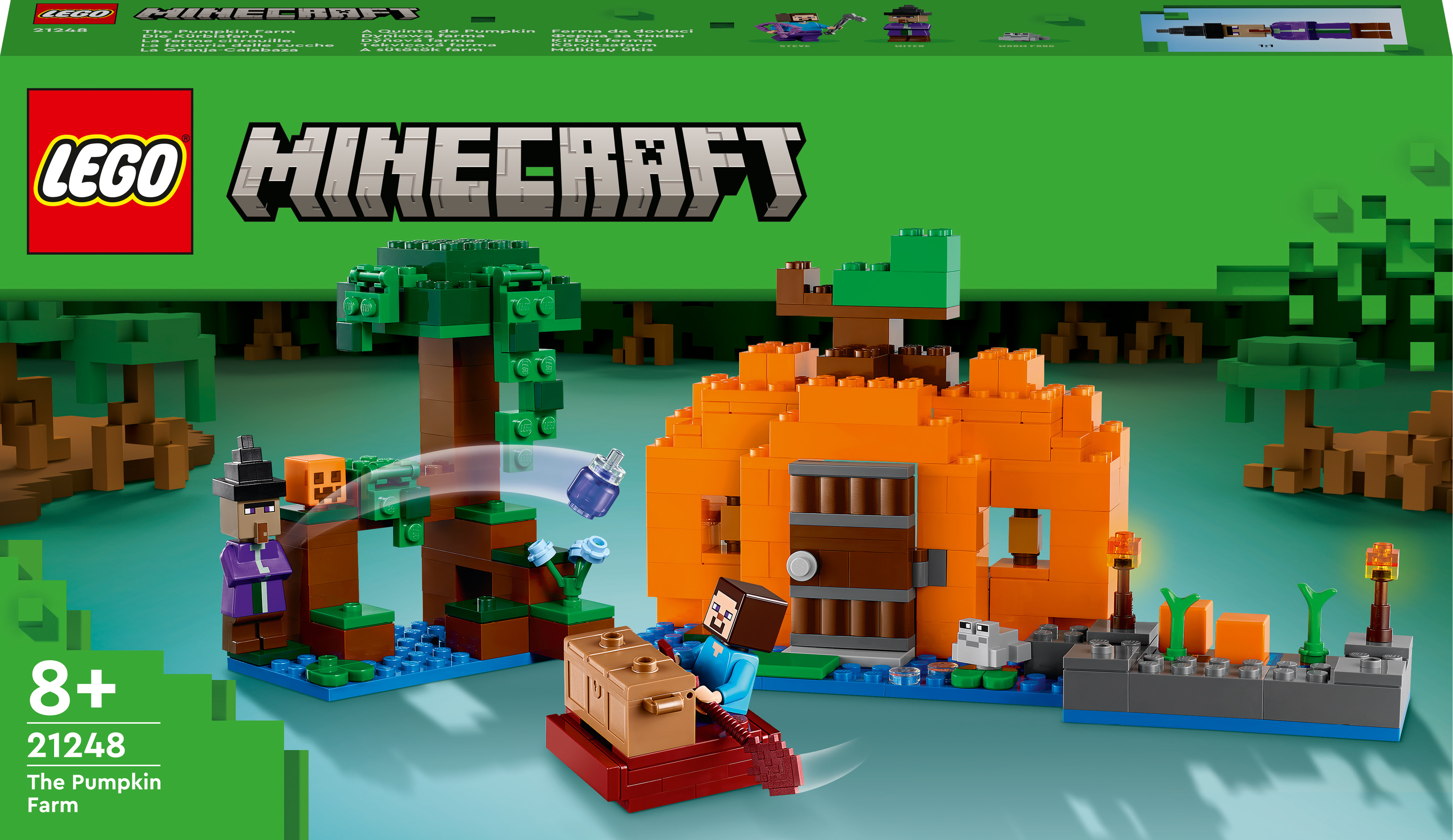 Акция на Конструктор LEGO Minecraft Гарбузова ферма (21248) от Будинок іграшок