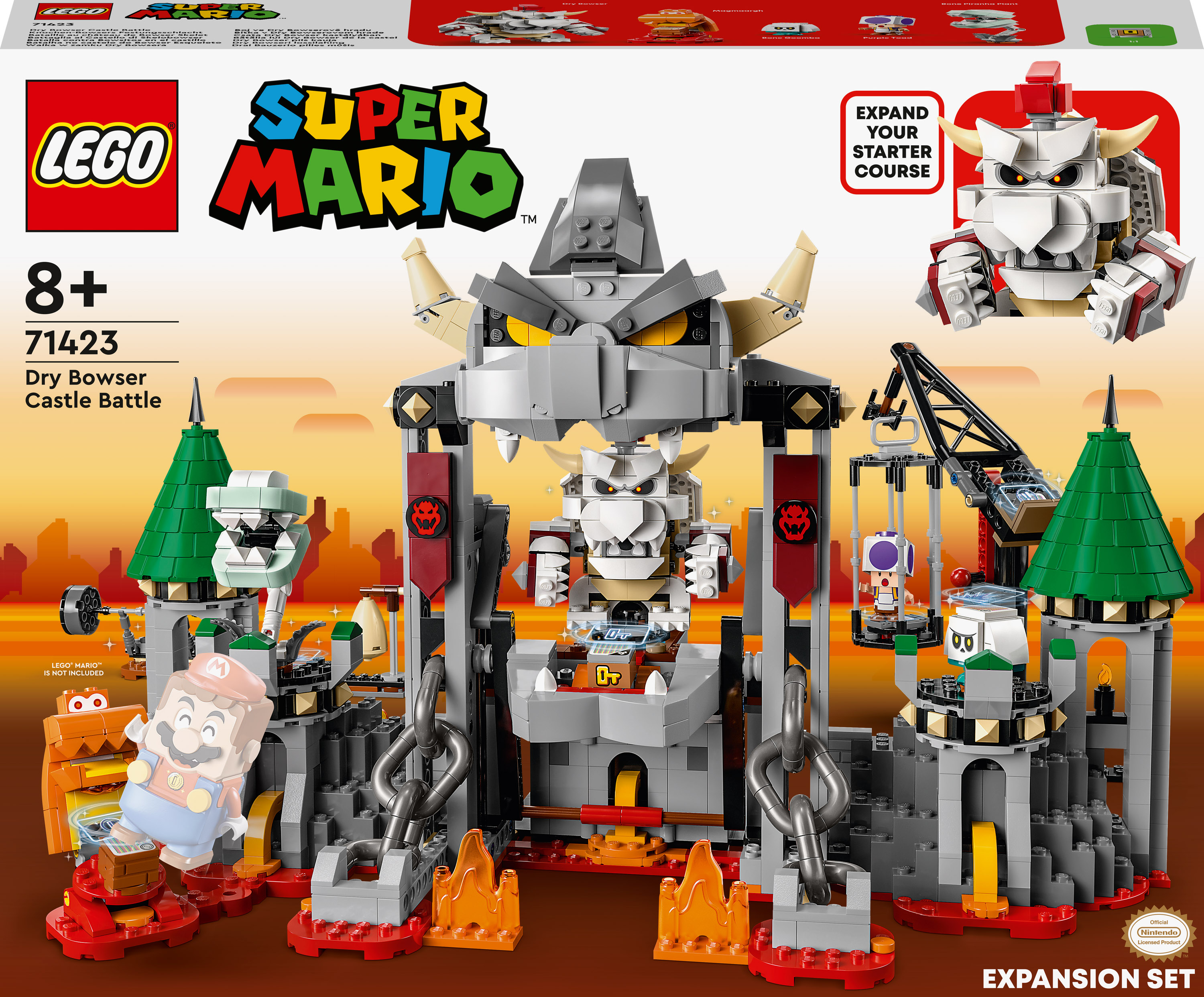 

Конструктор LEGO Super Mario Битва у замку Драй Боузера. Додатковий набір (71423)