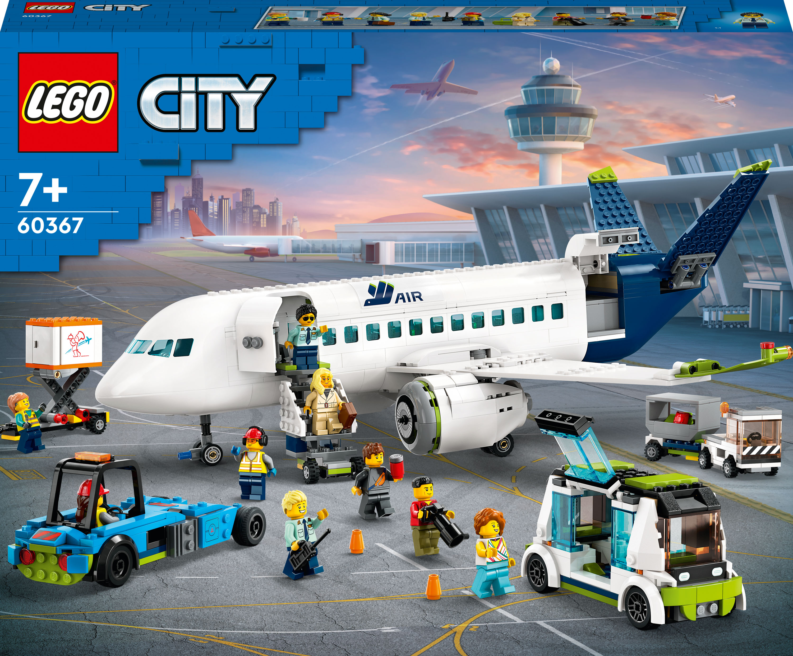 Акція на Конструктор LEGO City Пасажирський літак (60367) від Будинок іграшок