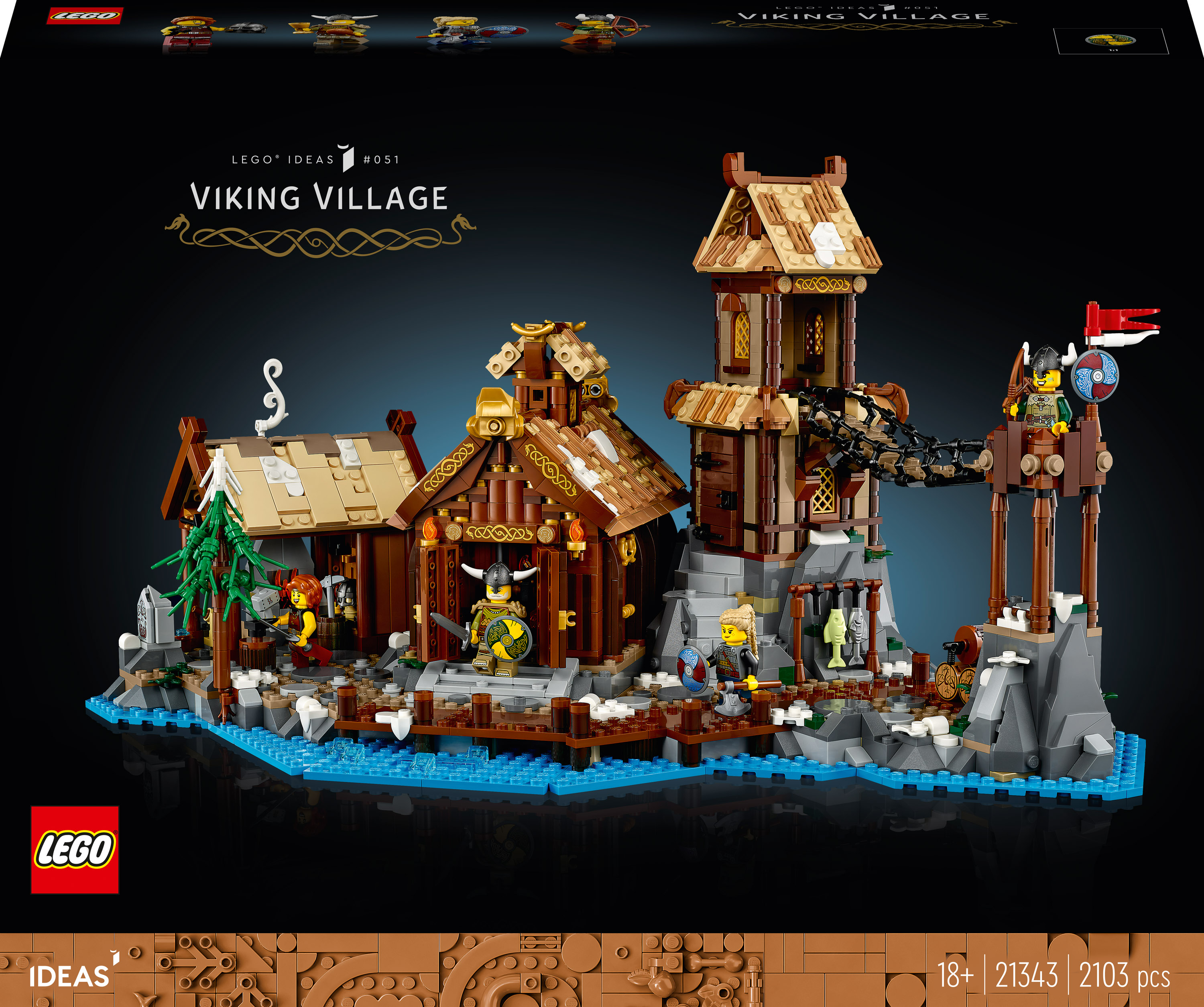 

Конструктор LEGO Ideas Селище вікінгів (21343)