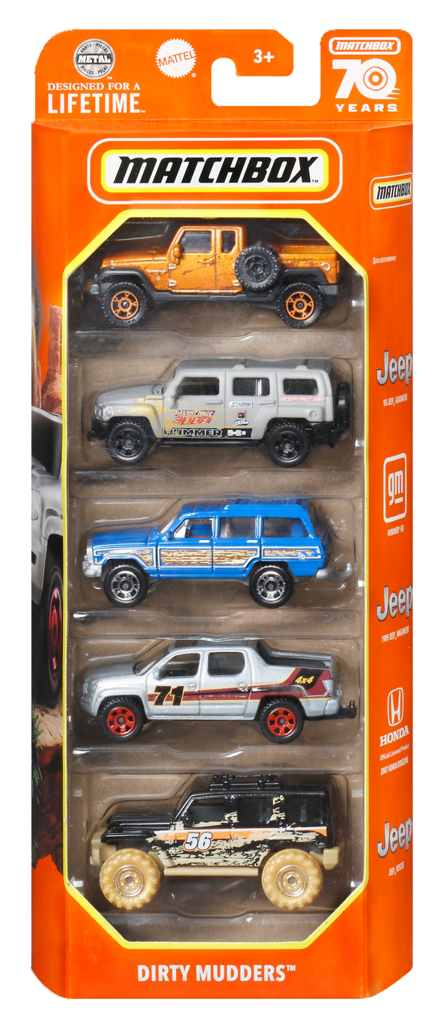 

Набір автомобілів Matchbox Dirty mudders (С1817/HKY16)
