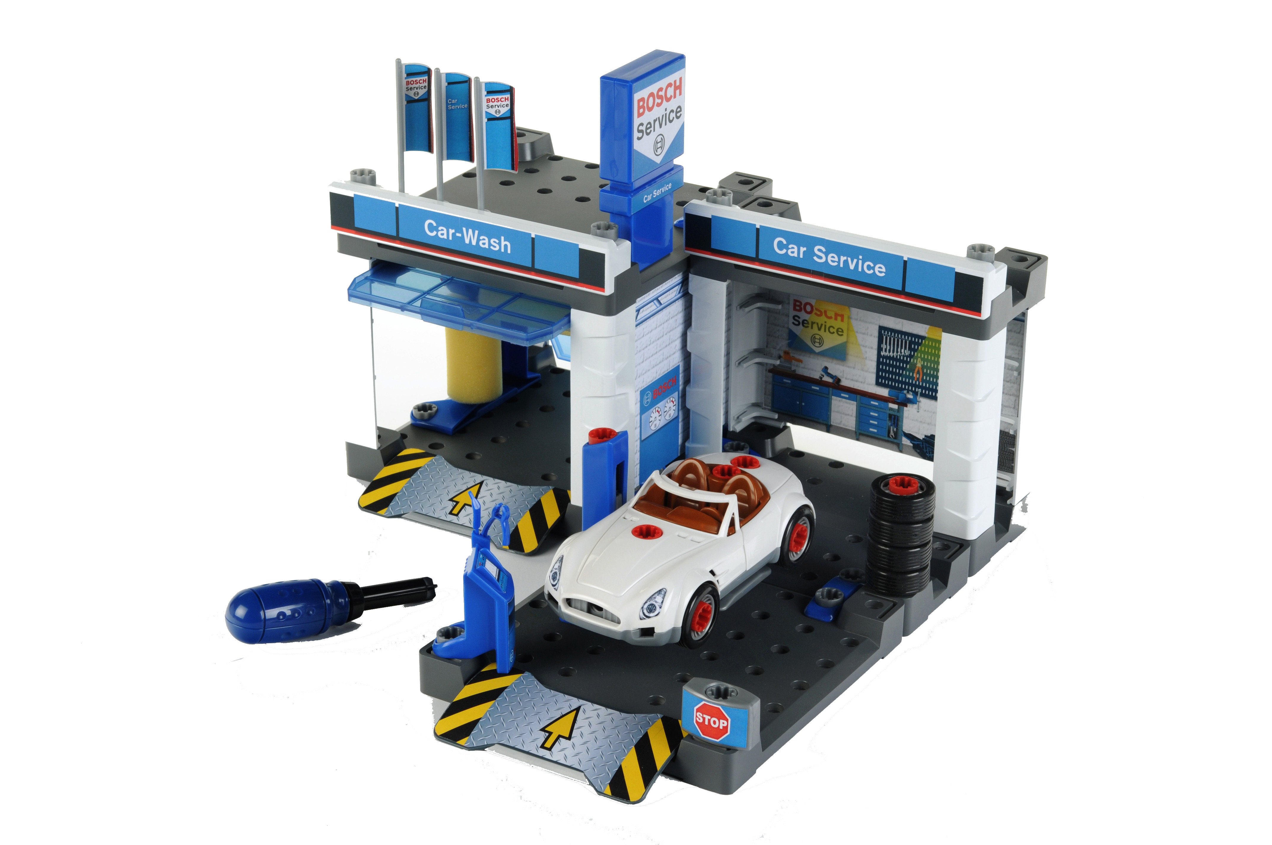 Акция на Ігровий набір Bosch Mini Автосервісна станція з автомийкою (8647) от Будинок іграшок