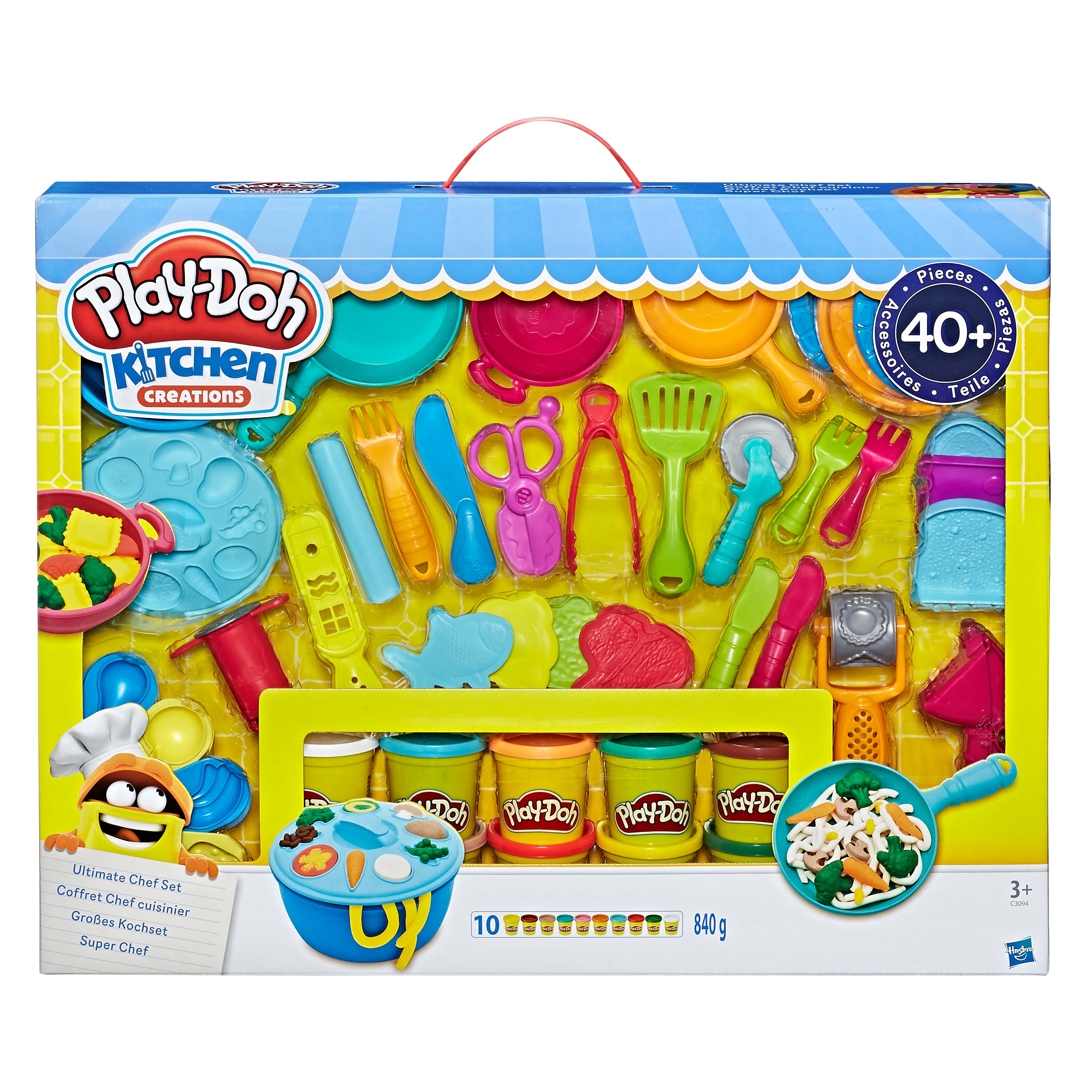 

Набір для творчості Play-Doh ​Kitchen Creations Мега набір повара (C3094)