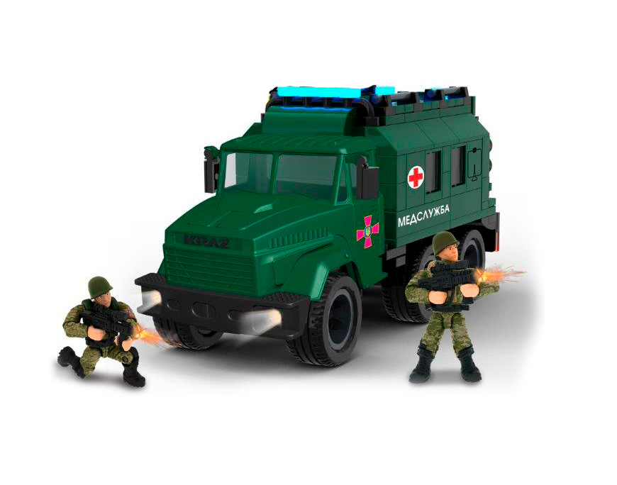 Акция на Конструктор IBLOCK Армія КрАЗ Медична служба (PL-921-446) от Будинок іграшок