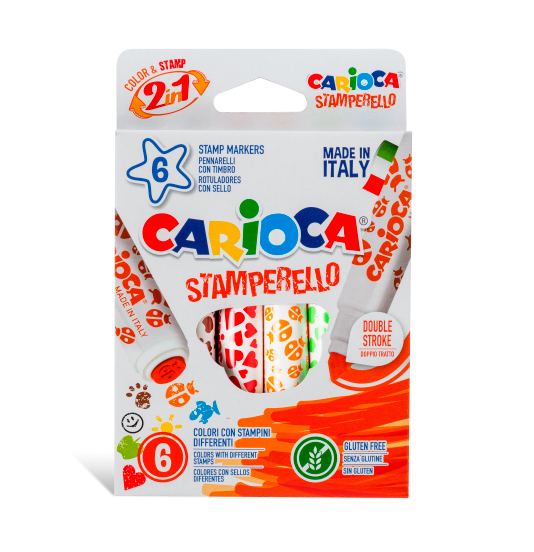 

Фломастери Carioca Stamp 6 кольорів (42279)