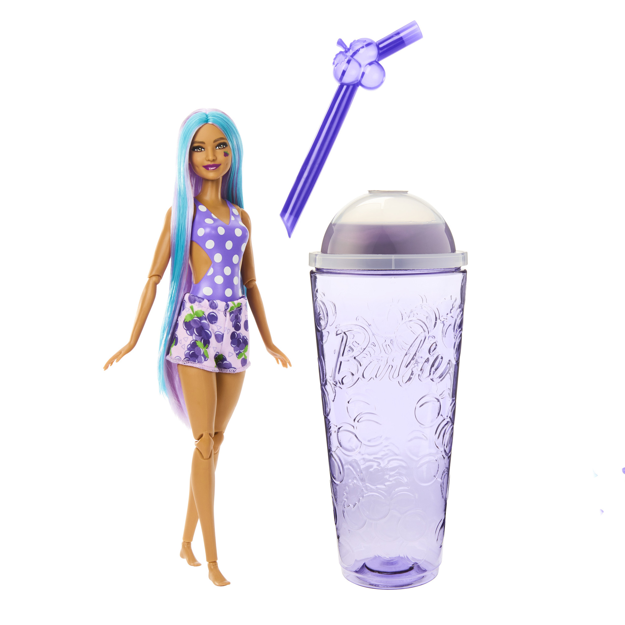 Акція на Лялька Barbie Pop Reveal Соковиті фрукти Виноградна содова (HNW44) від Будинок іграшок