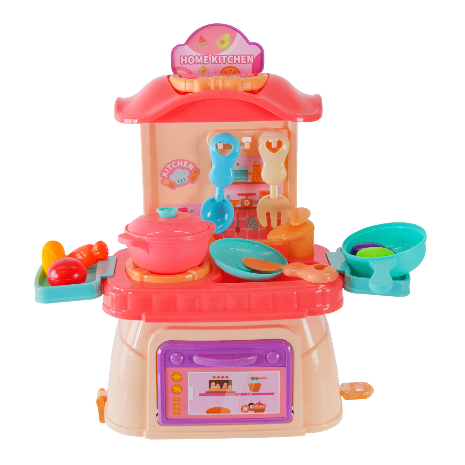 

Ігровий набір Shantou Jinxing Home kitchen 3 в 1 рожевий (L666-74A/77A/1)