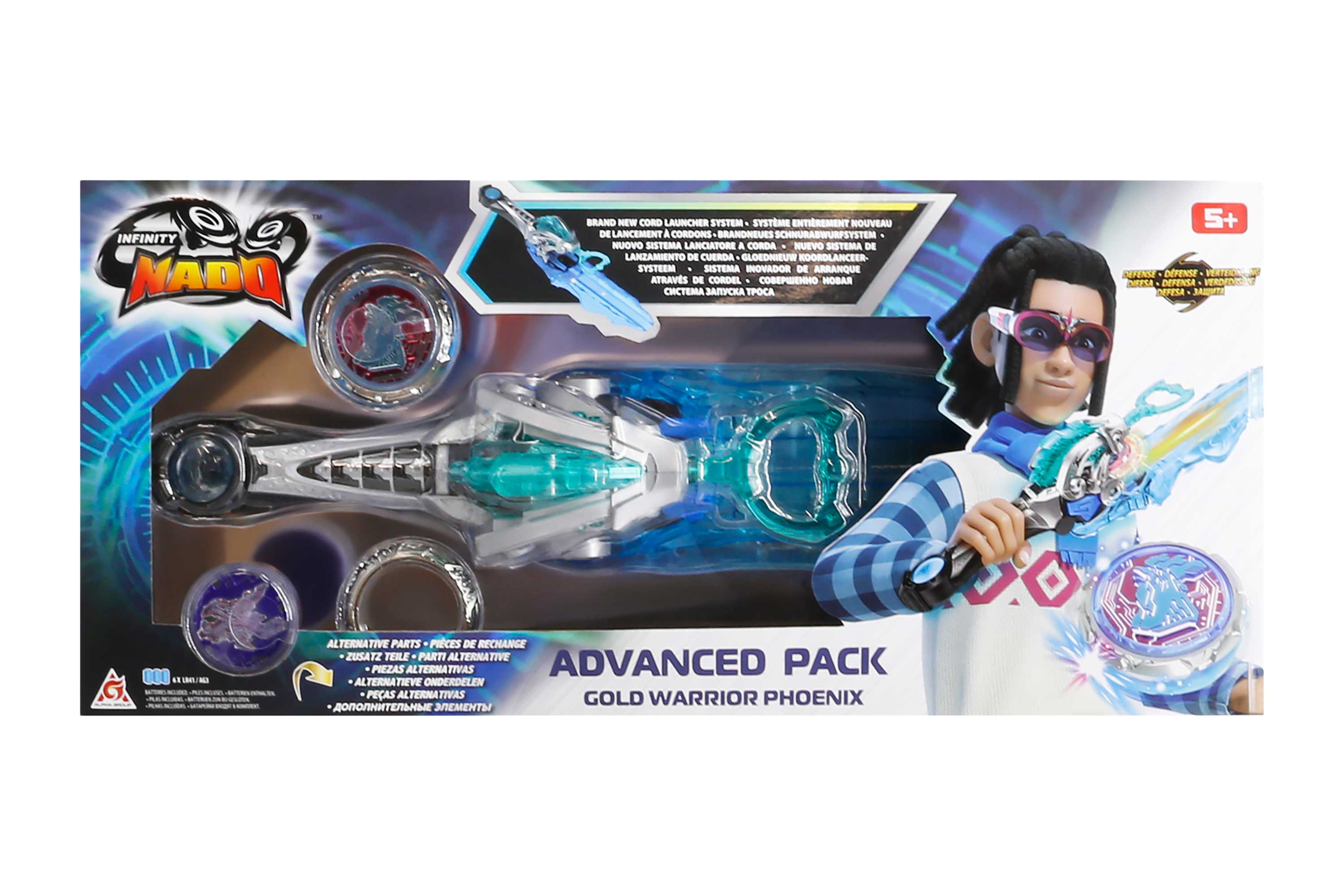 Акция на Дзиґа Infinity Nado VI Advanced pack Gold warrior phoenix (EU654133) от Будинок іграшок