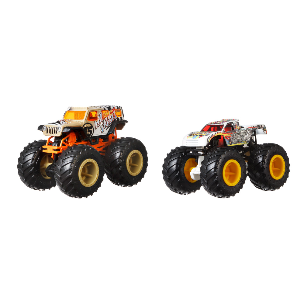 Акція на Ігровий набір Hot Wheels Monster Trucks HW Safari vs Wild Streak (FYJ64/HNX26) від Будинок іграшок