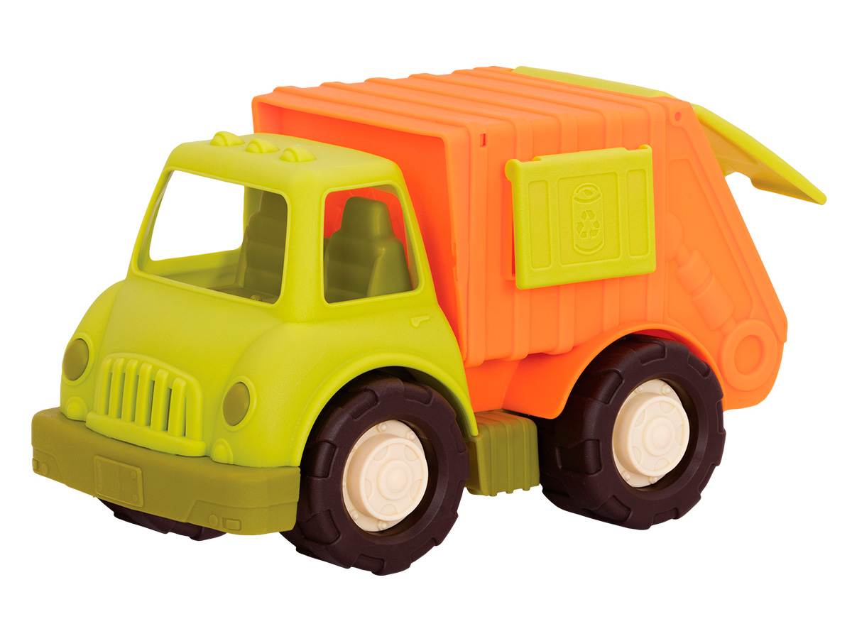 Акція на Баттатомобіль Battat Еко-сміттєвоз лайм-помаранч (BX2245D) від Будинок іграшок