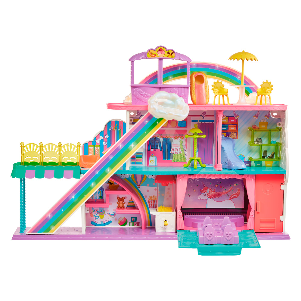 Акция на Ігровий набір Polly Pocket Веселковий торгівельний центр (HHX78) от Будинок іграшок