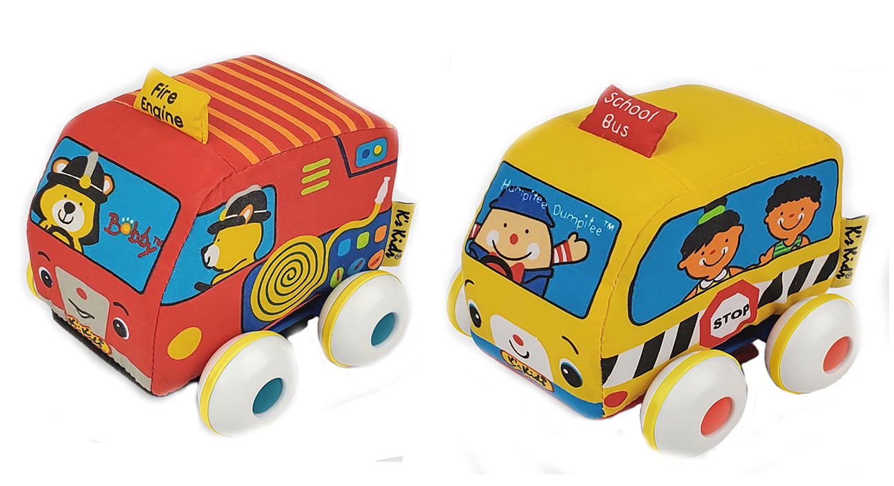 Акция на Ігровий набір K’s Kids Шкільний автобус та пожежна машина (KA10835-GB) от Будинок іграшок