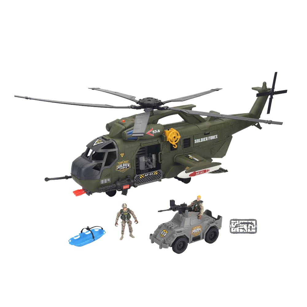 Акція на ​Ігровий набір Soldier force Бойовий вертоліт (545163) від Будинок іграшок