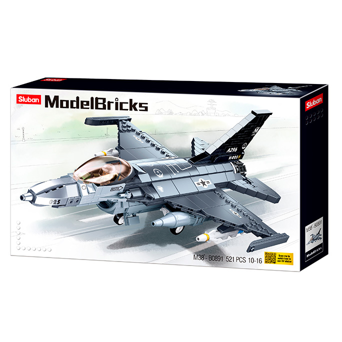 

Конструктор Sluban Model Bricks Військовий літак (M38-B0891)