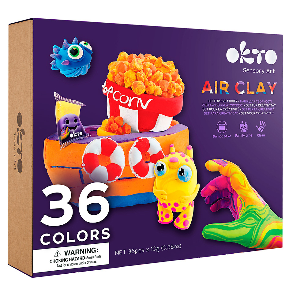 

Набір для творчості OKTO Air clay 36 кольорів (70149)