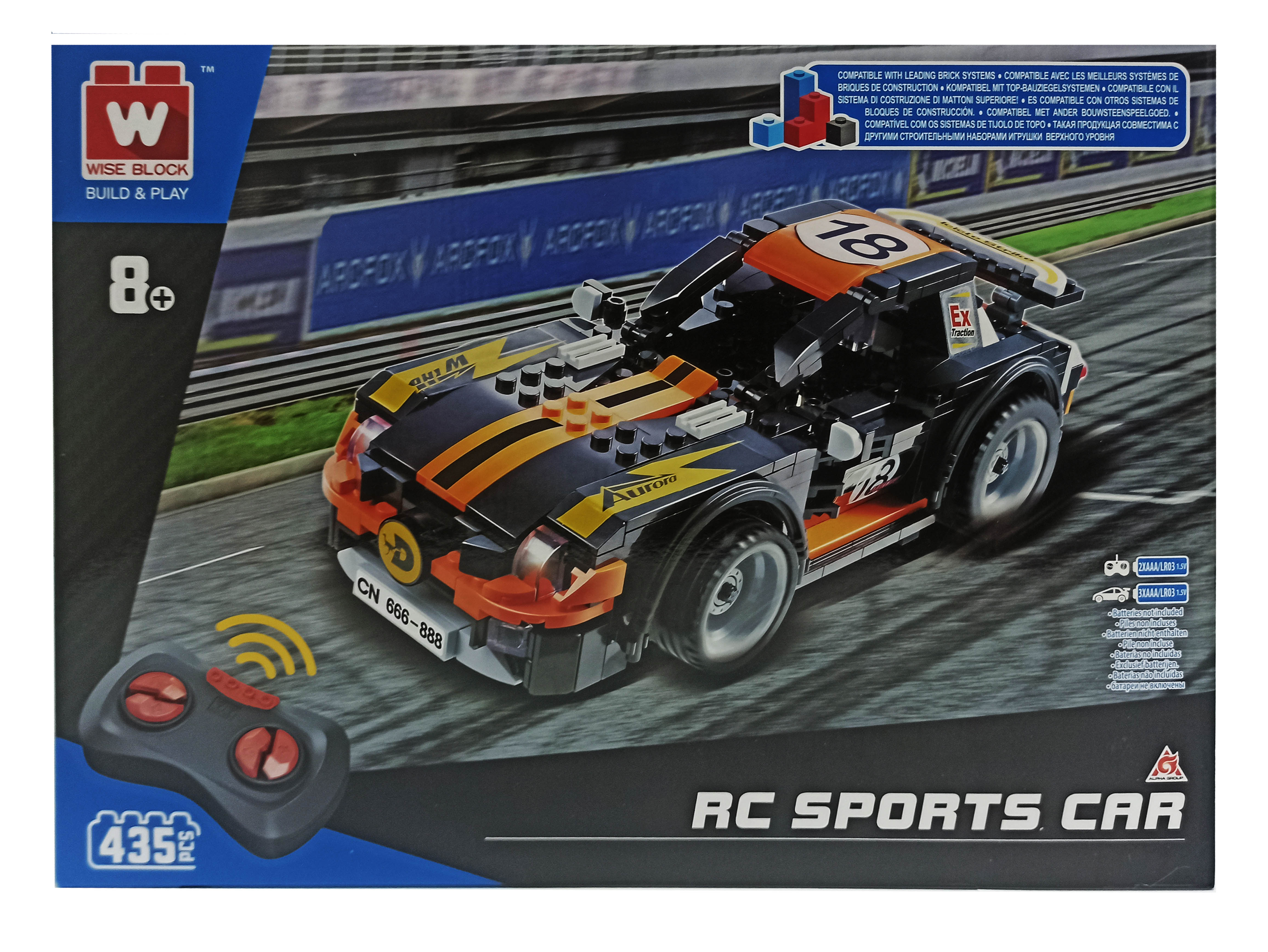 Акція на Конструктор Wise block Спортивний автомобіль на радіокеруванні (EU389054) від Будинок іграшок
