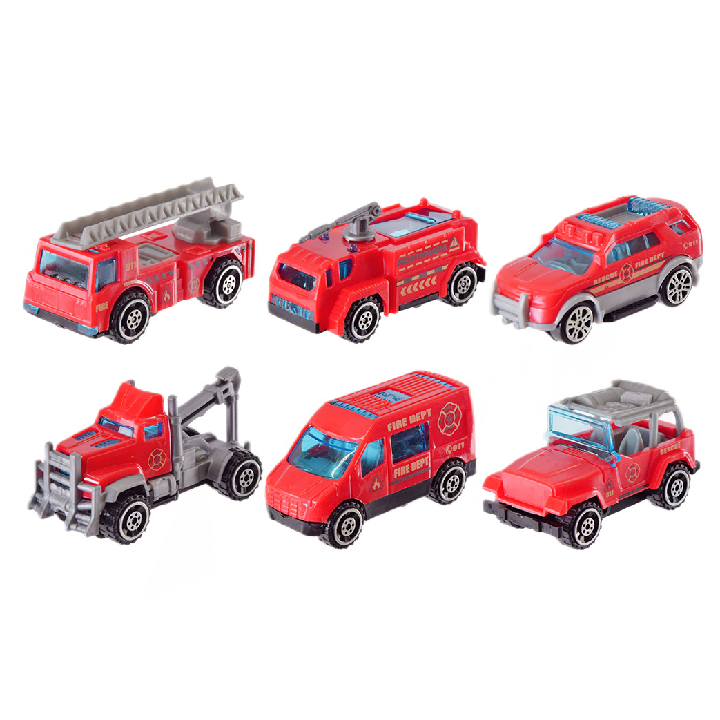 Акція на Ігровий набір Автопром Пожежні машини з килимком (PS004-3) від Будинок іграшок