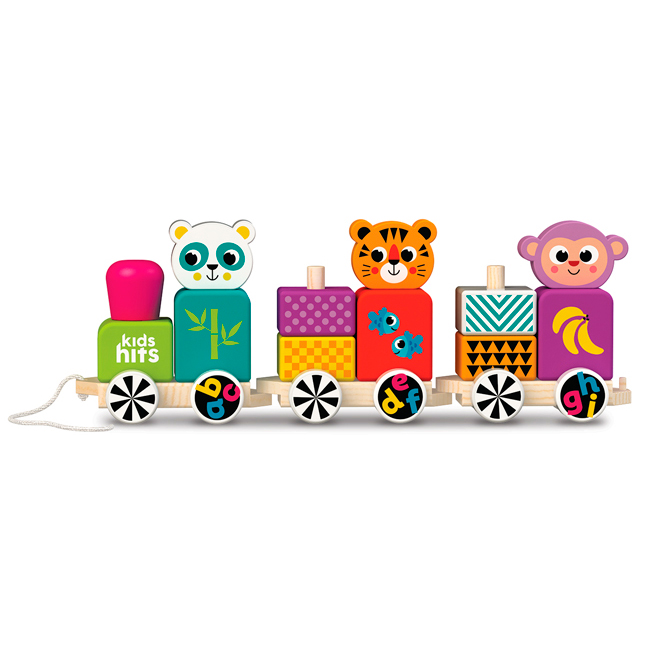

Дерев'яна іграшка Kids Hits Потяг Happy friends (KH20/021)