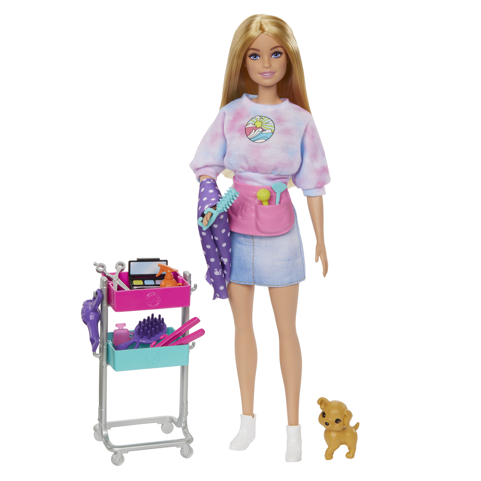 Акция на Лялька Barbie You can be Малібу Стилістка (HNK95) от Будинок іграшок
