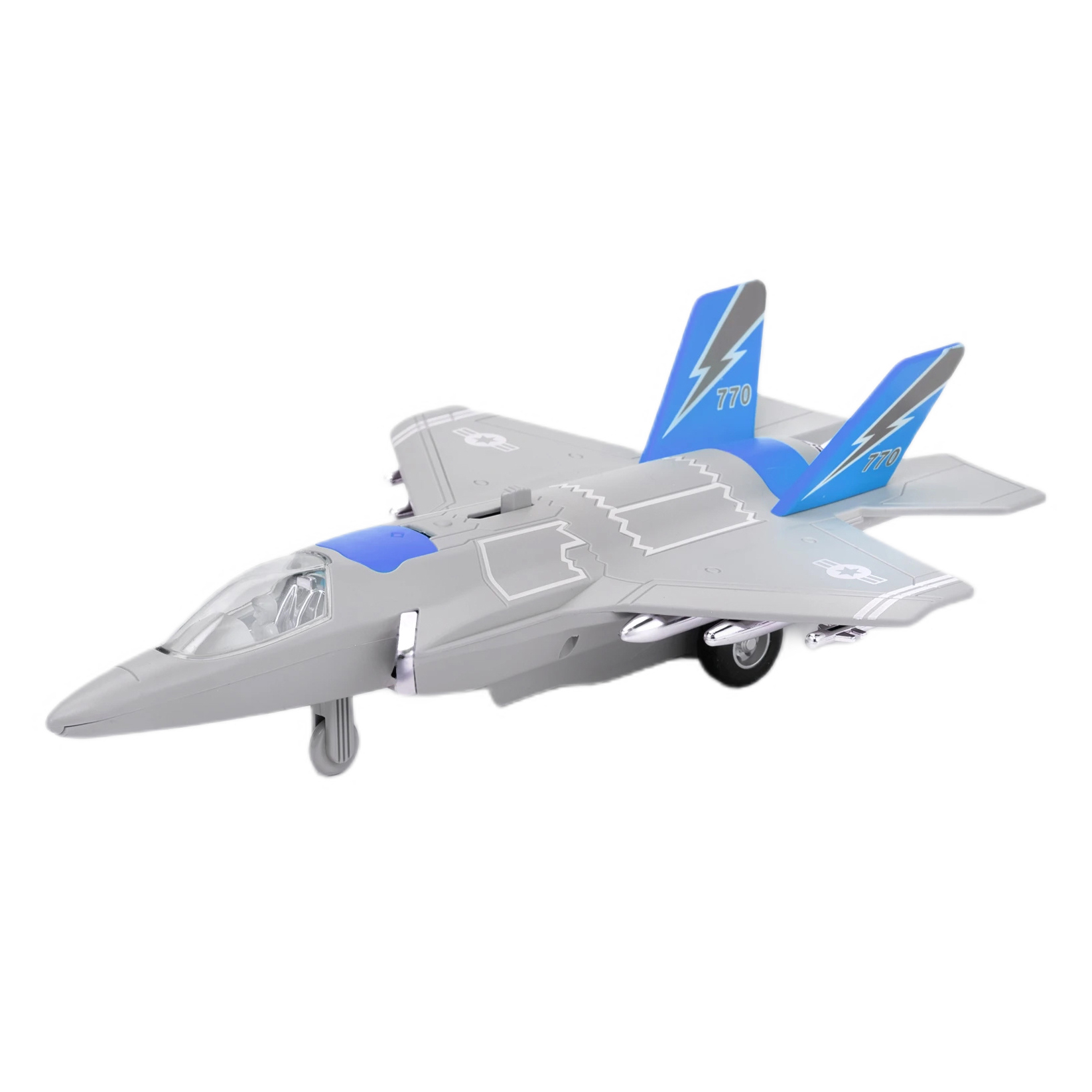 Акция на Літак Автопром сіро-блакитний (AP9908AB/2) от Будинок іграшок