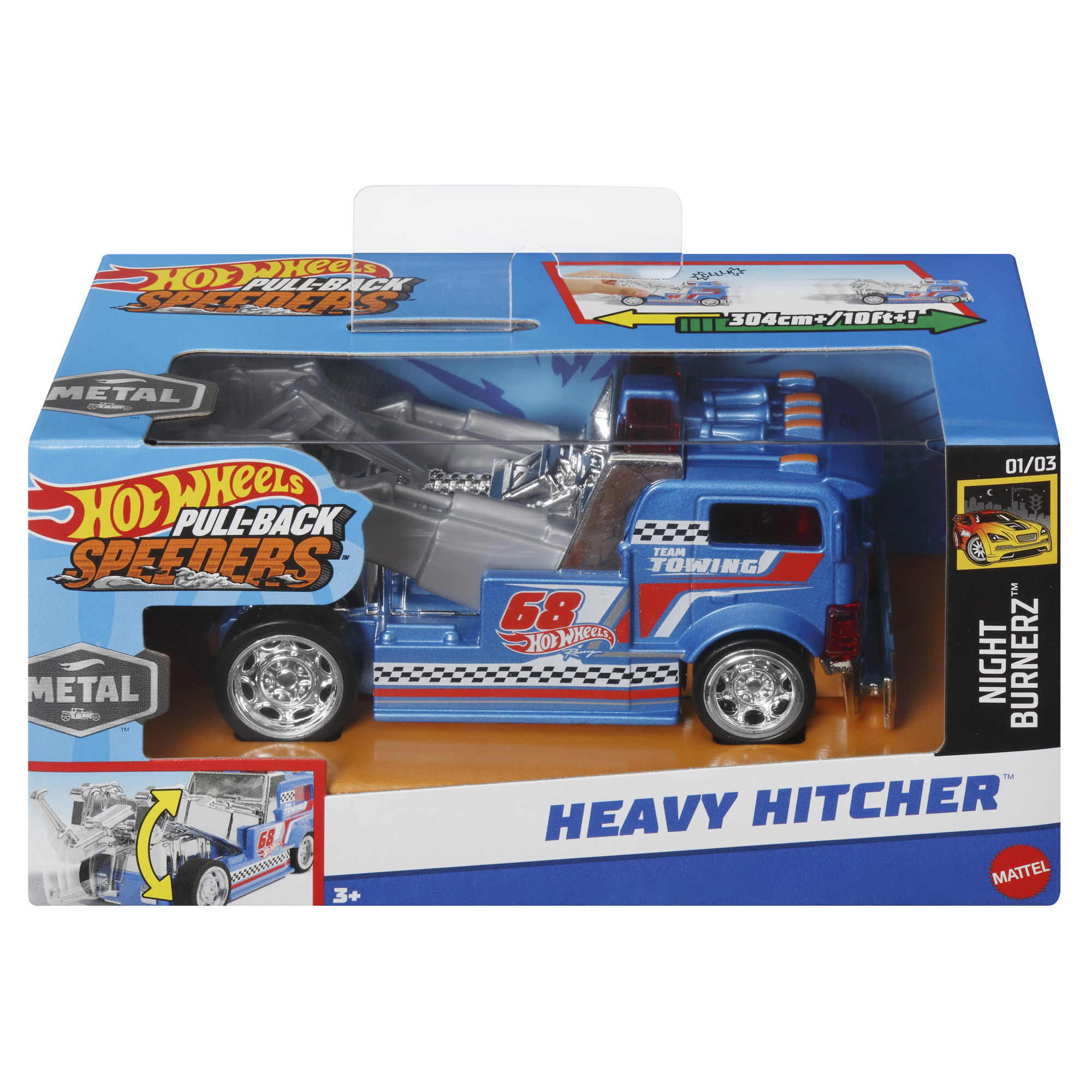 Акція на ​Автомодель Hot Wheels Pull-back speeders Heavy Hitcher (HPR70/13) від Будинок іграшок