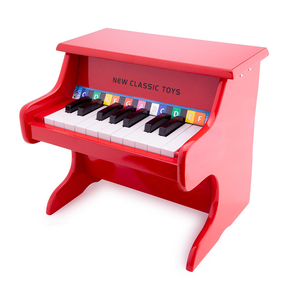 Музыкальный инструмент New Classic Toys Пианино 18 клавиш красное (10155)