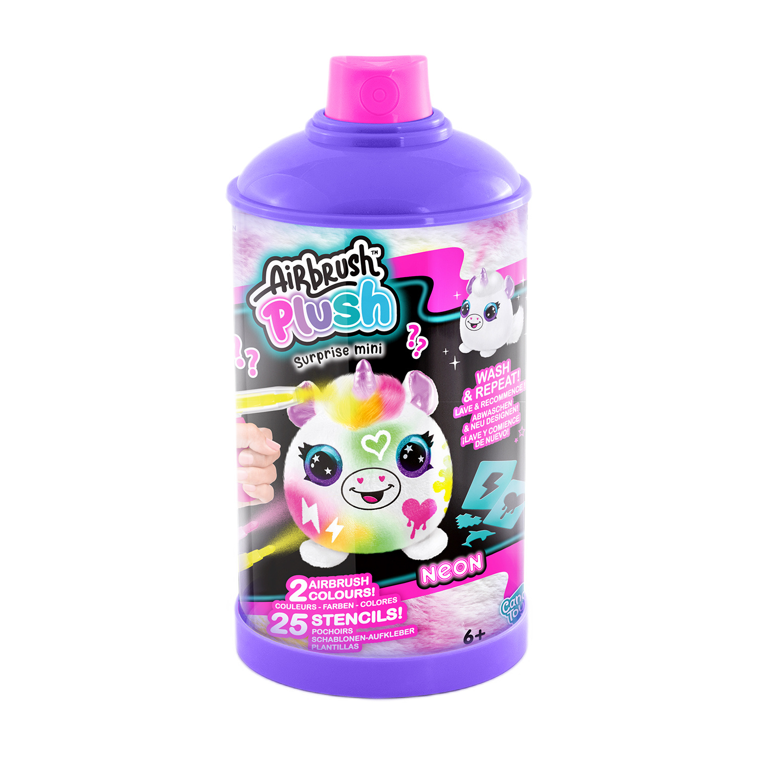 Набір для творчості Canal Toys DIY Airbrush plush Неон міні