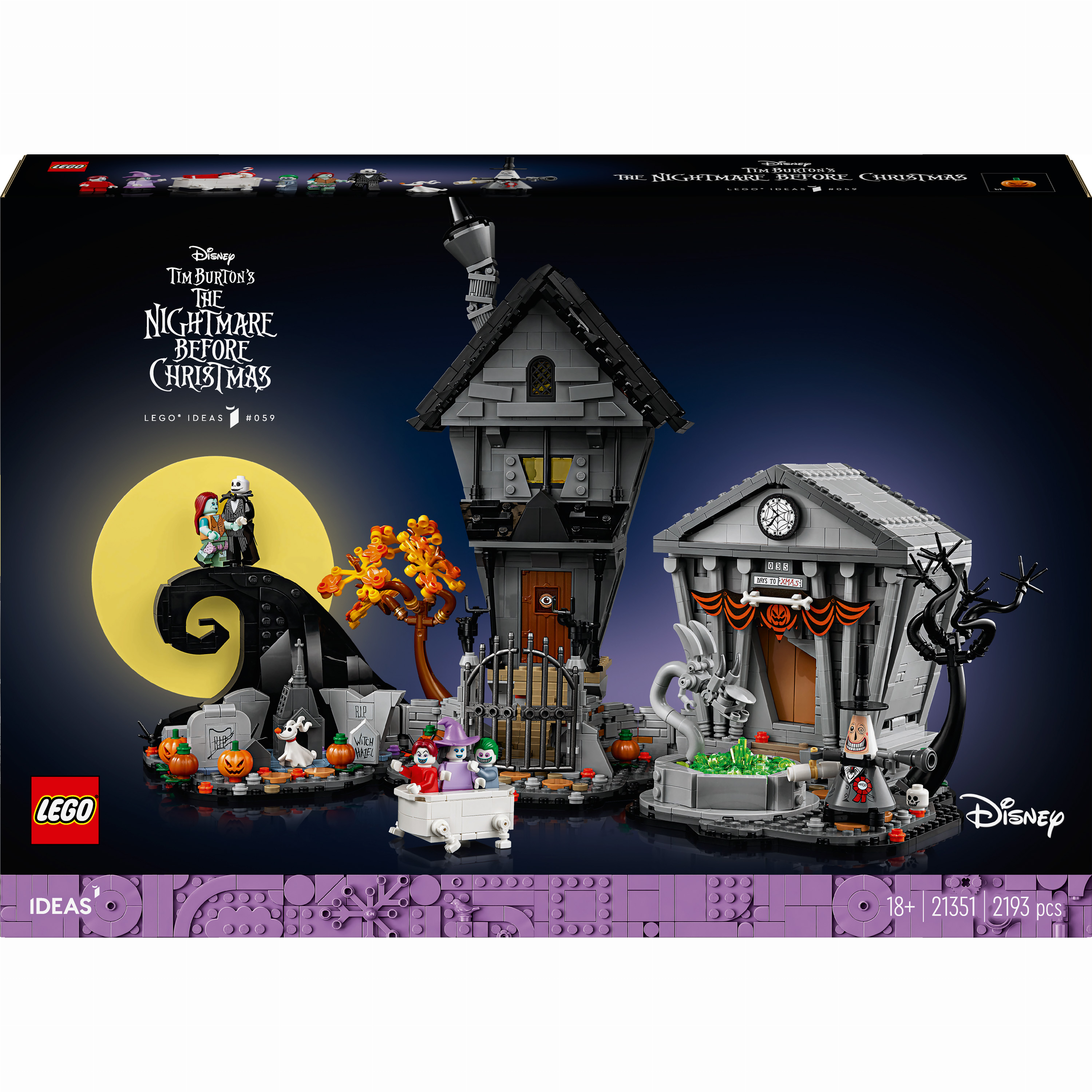 しらべ Конструктор LEGO Ideas Жах перед Різдвом від Тіма Бертона та