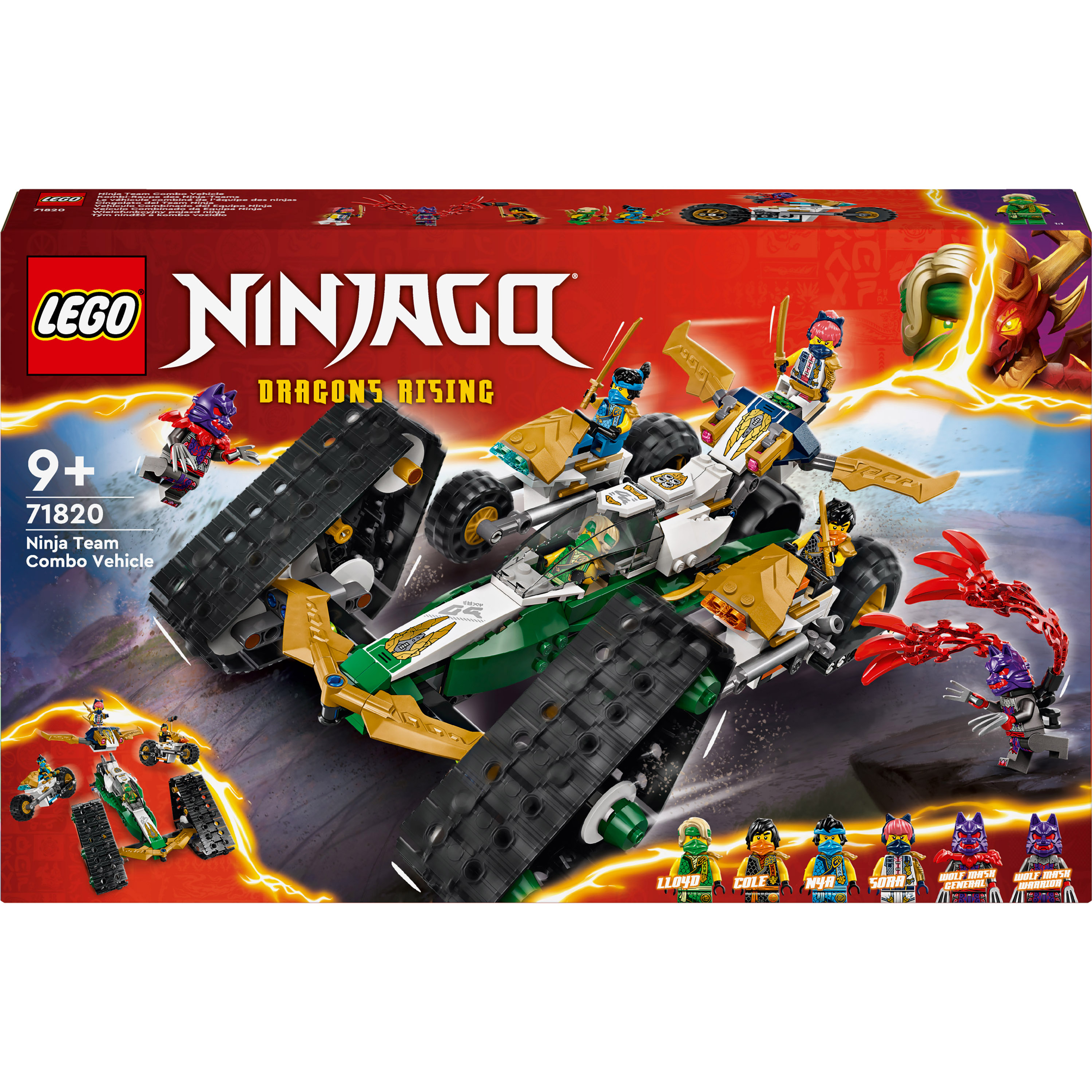 Конструктор LEGO NINJAGO Комбі-автомобіль команди ніндзя (71820