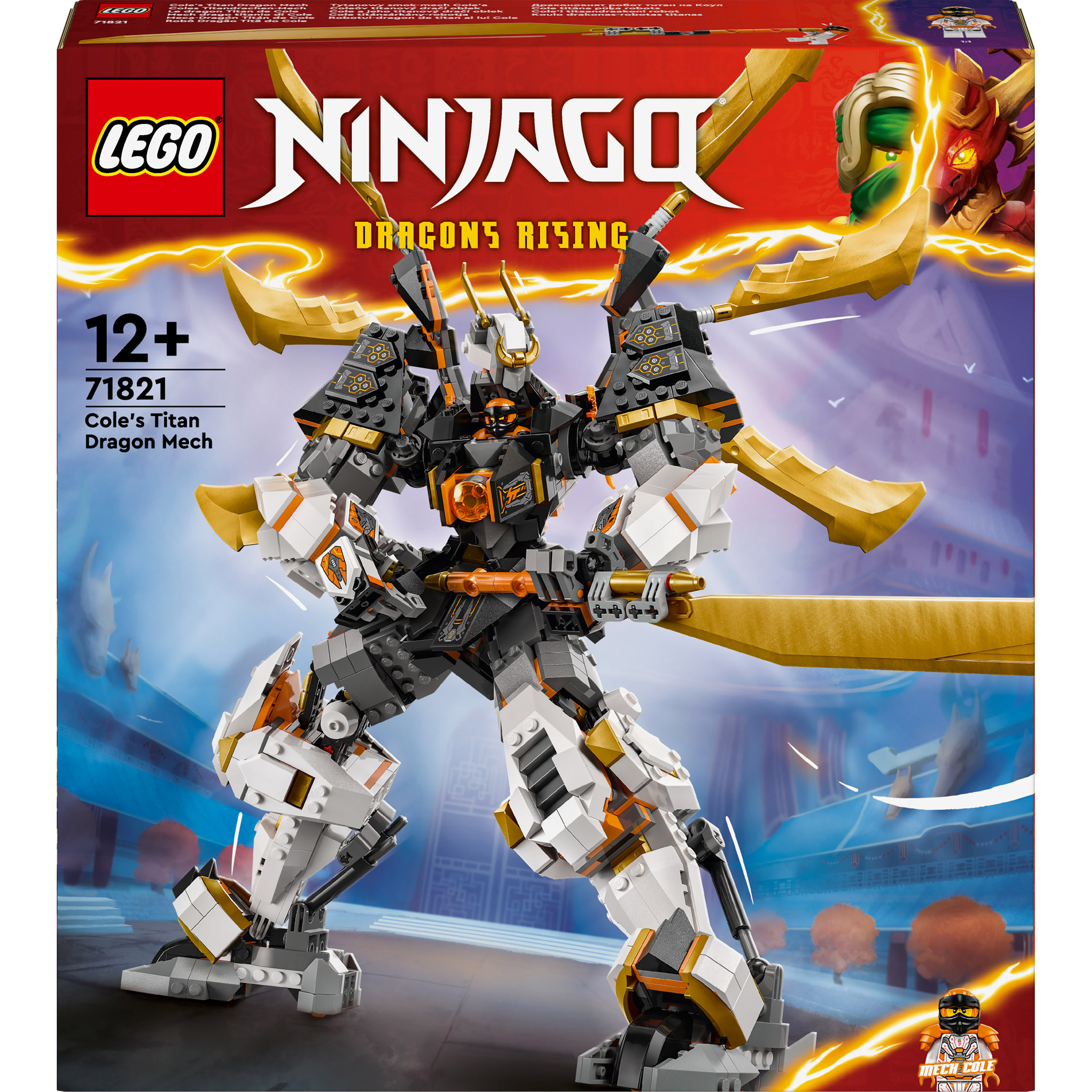 Конструктор LEGO NINJAGO Драконовый робот-титан Коула (71821