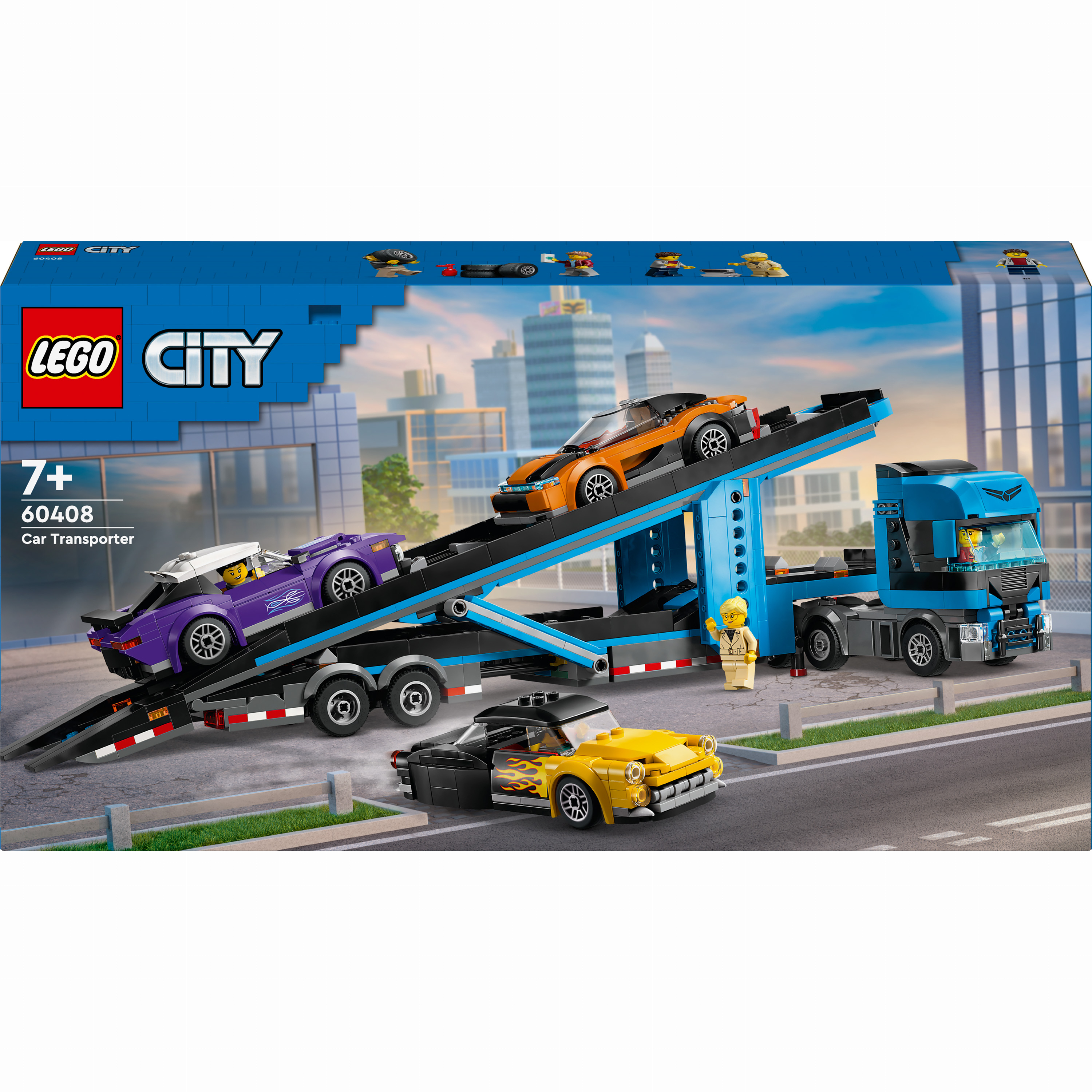 Конструктор LEGO City Грузовик-транспортер со спортивными авто