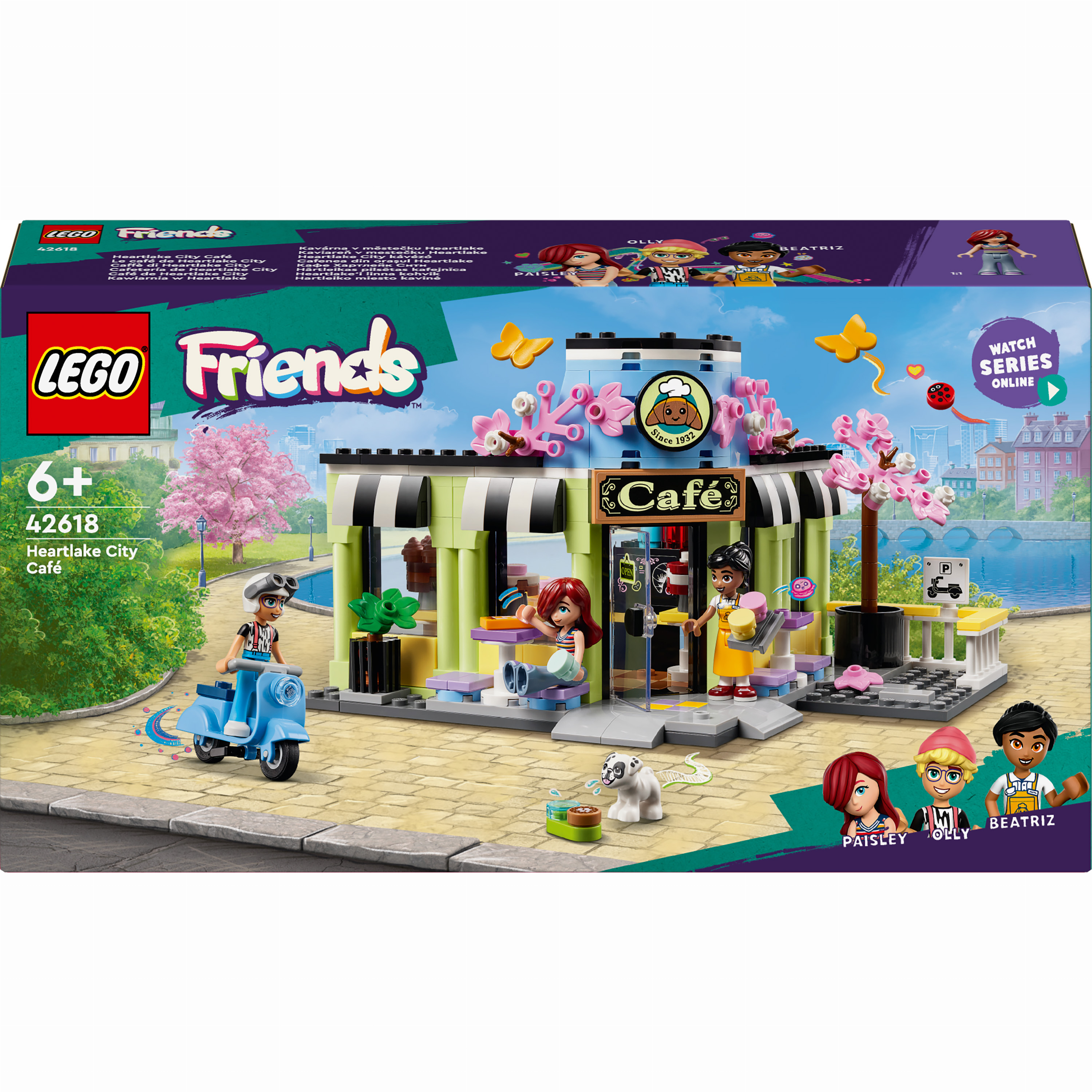 Конструктор LEGO Friends Кав'ярня Хартлейк-Сіті (42618) купити в