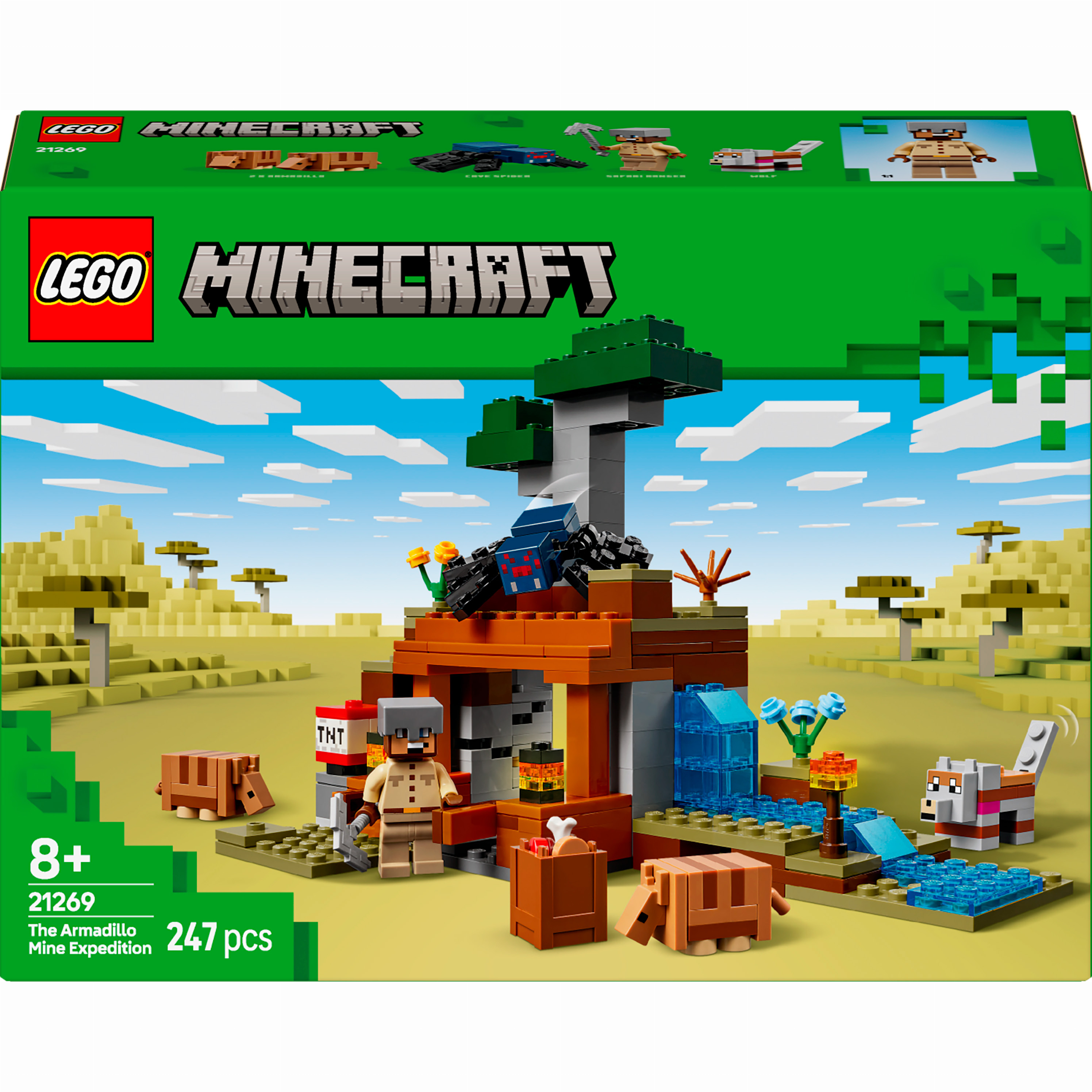 Friendダークブラウン Конструктор LEGO Minecraft Шахтна експедиція «Броненосець» (21269