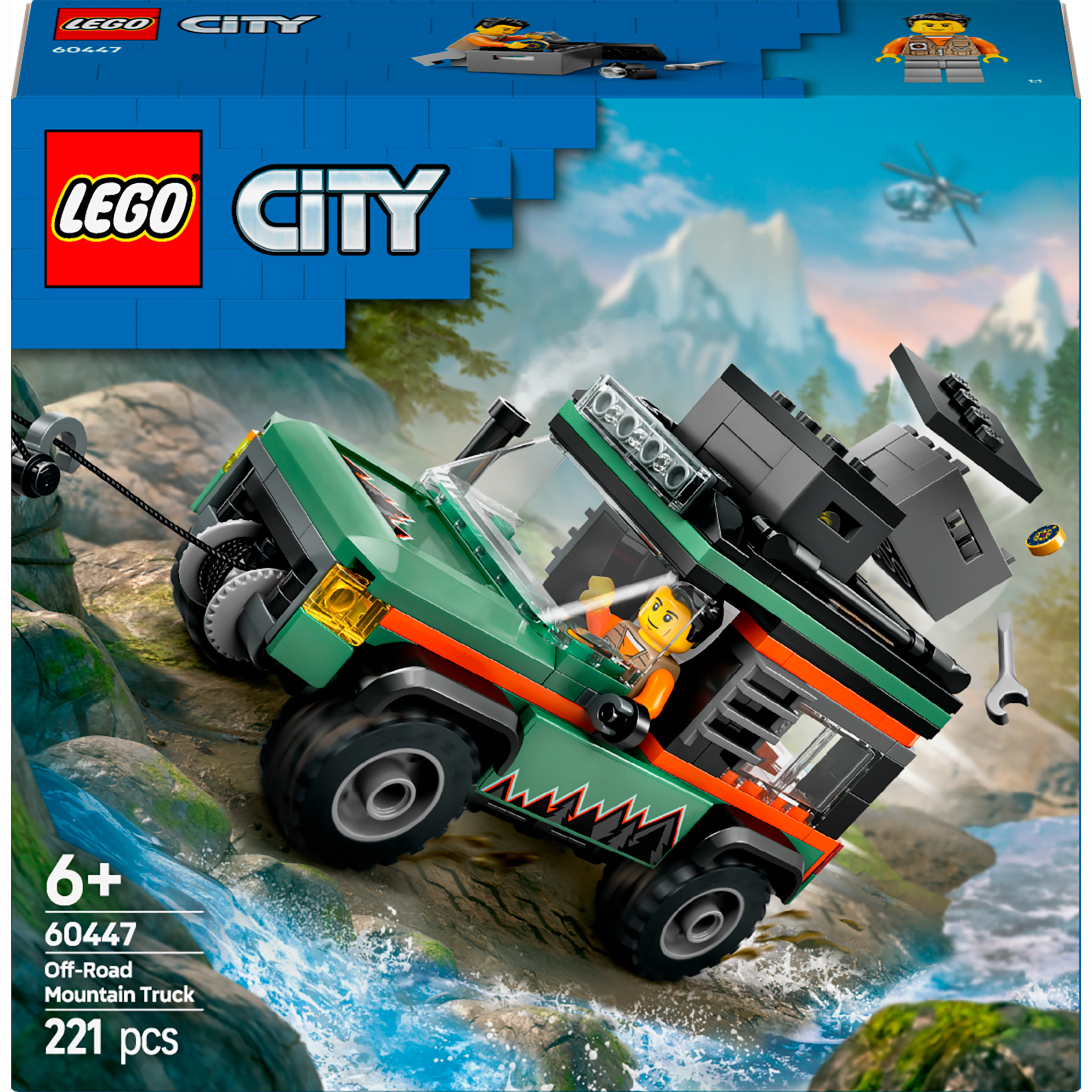 Конструктор LEGO City Позашляхова гірська вантажівка 4x4 (60447