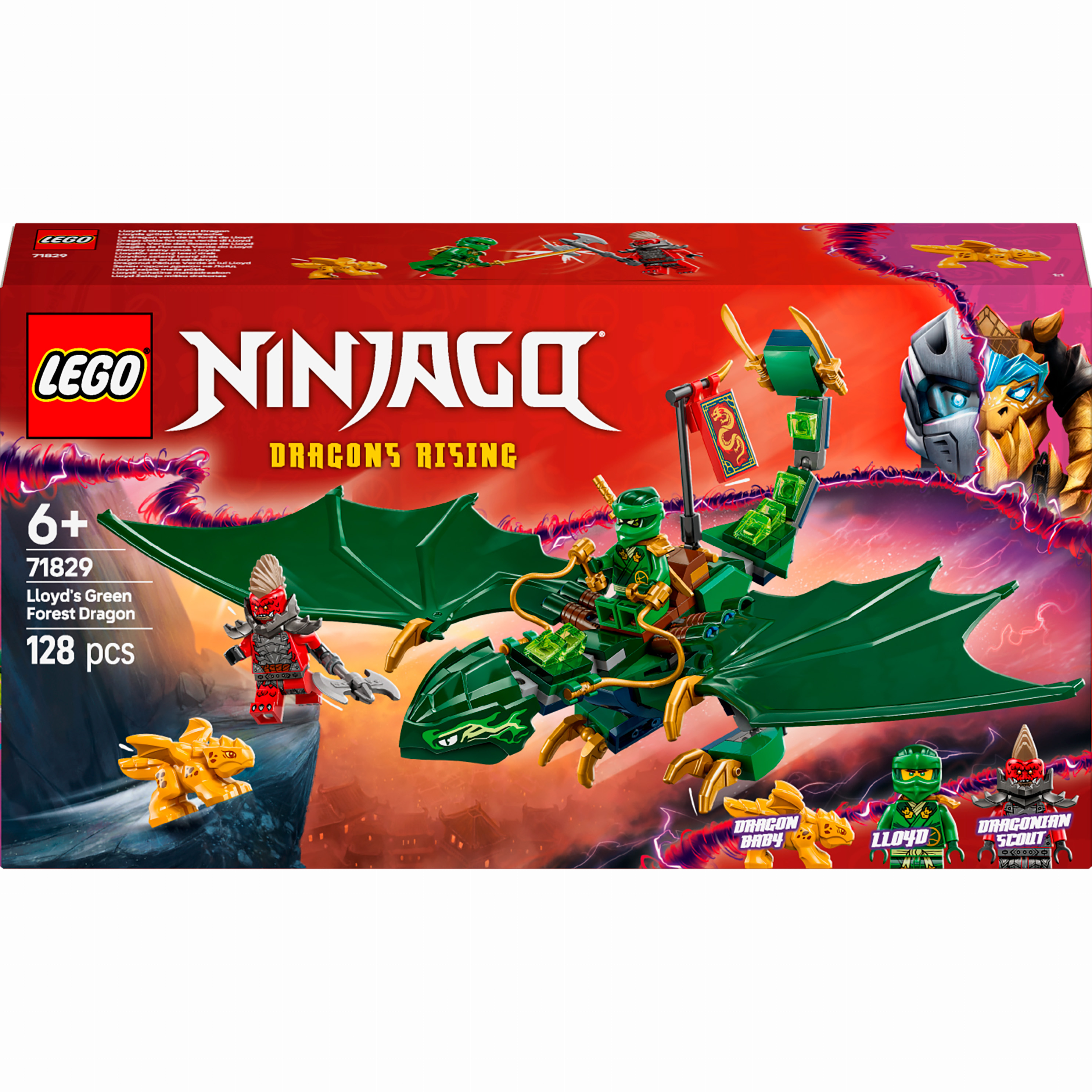 Конструктор LEGO NINJAGO Зелений лісовий дракон Ллойда (71829
