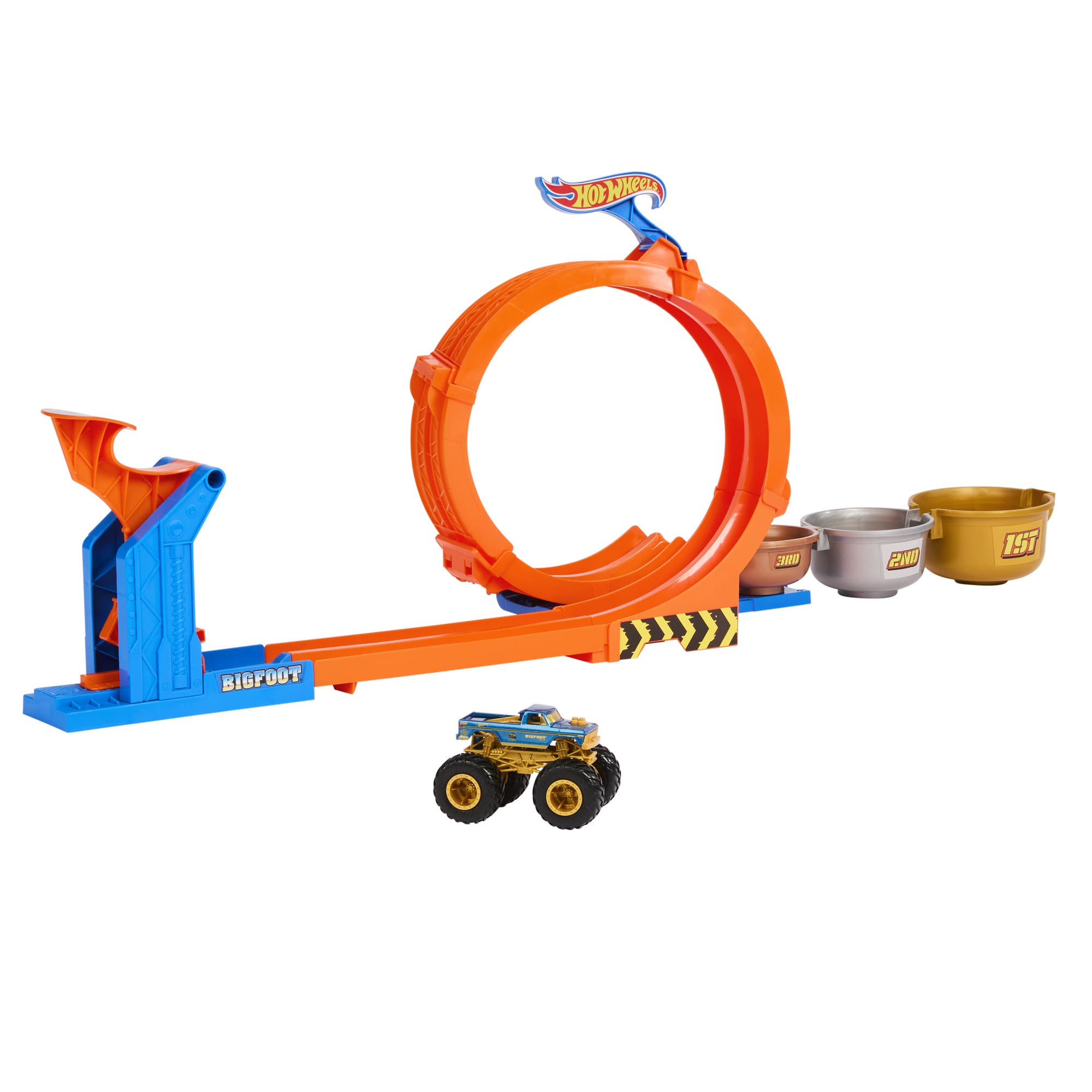 Игровой набор Hot Wheels Monster Trucks Петли и трюки (JBX64