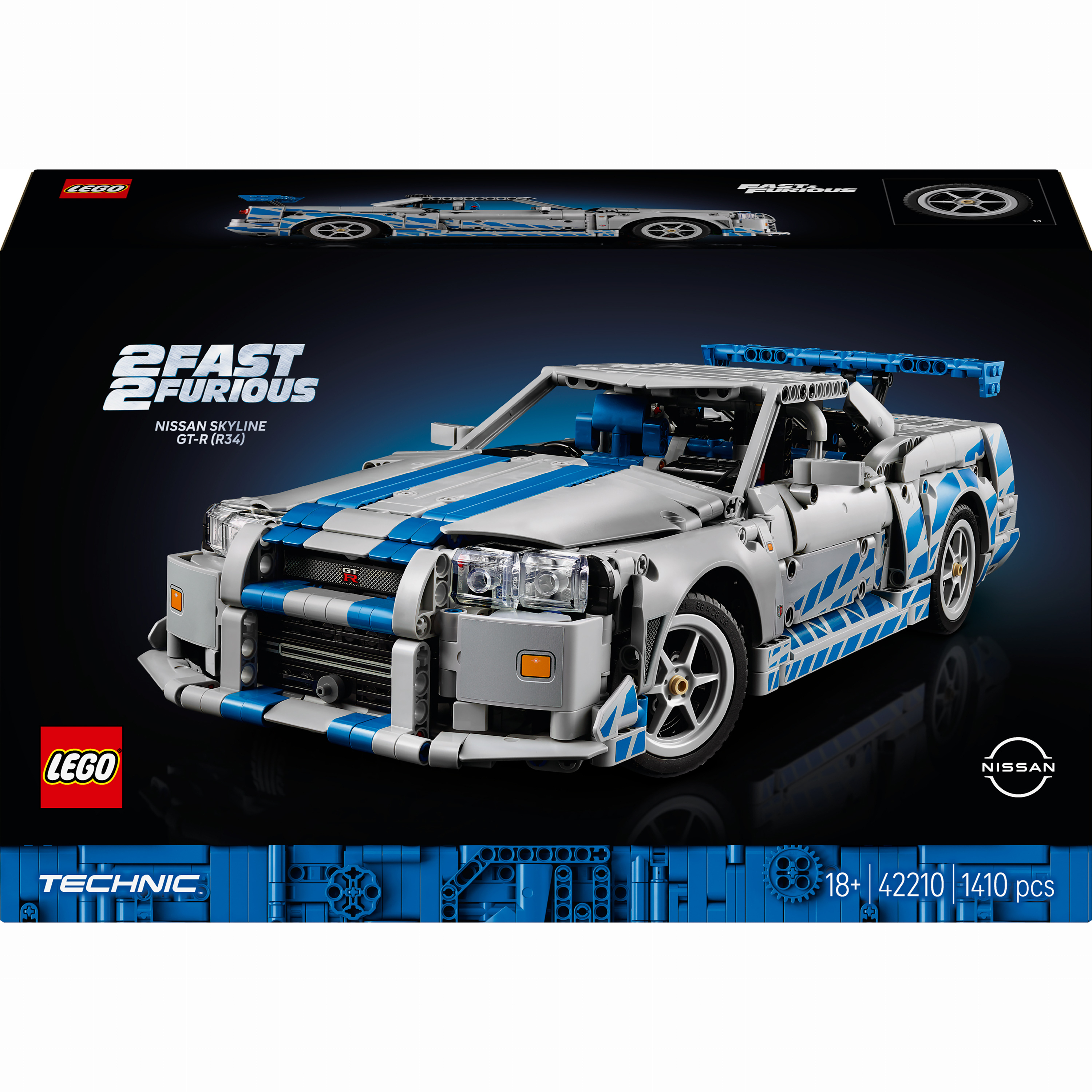 クサノ Конструктор LEGO Technic Двойной форсаж Автомобиль Nissan Skyline