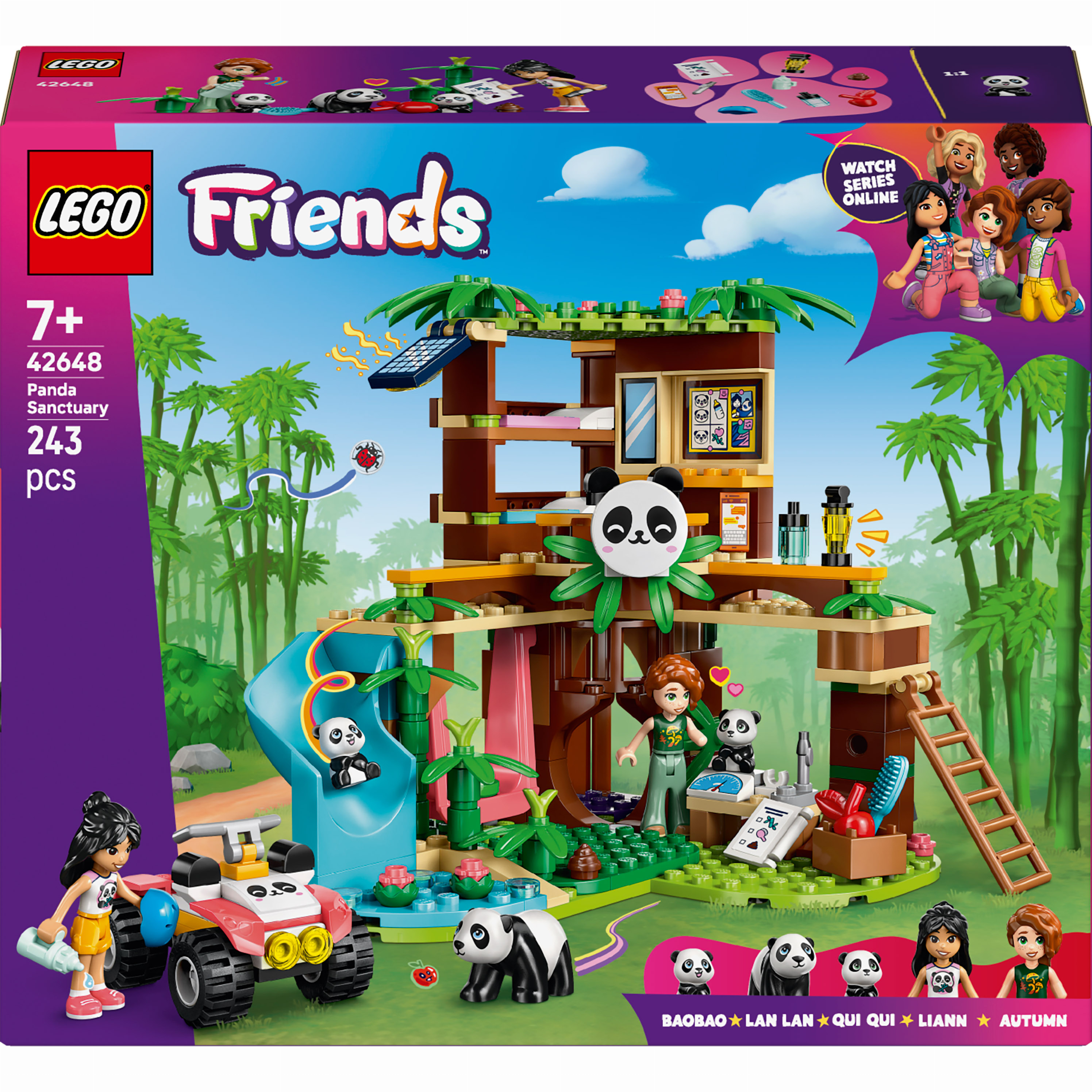 Конструктор LEGO Friends Уход за животными в заповеднике панд