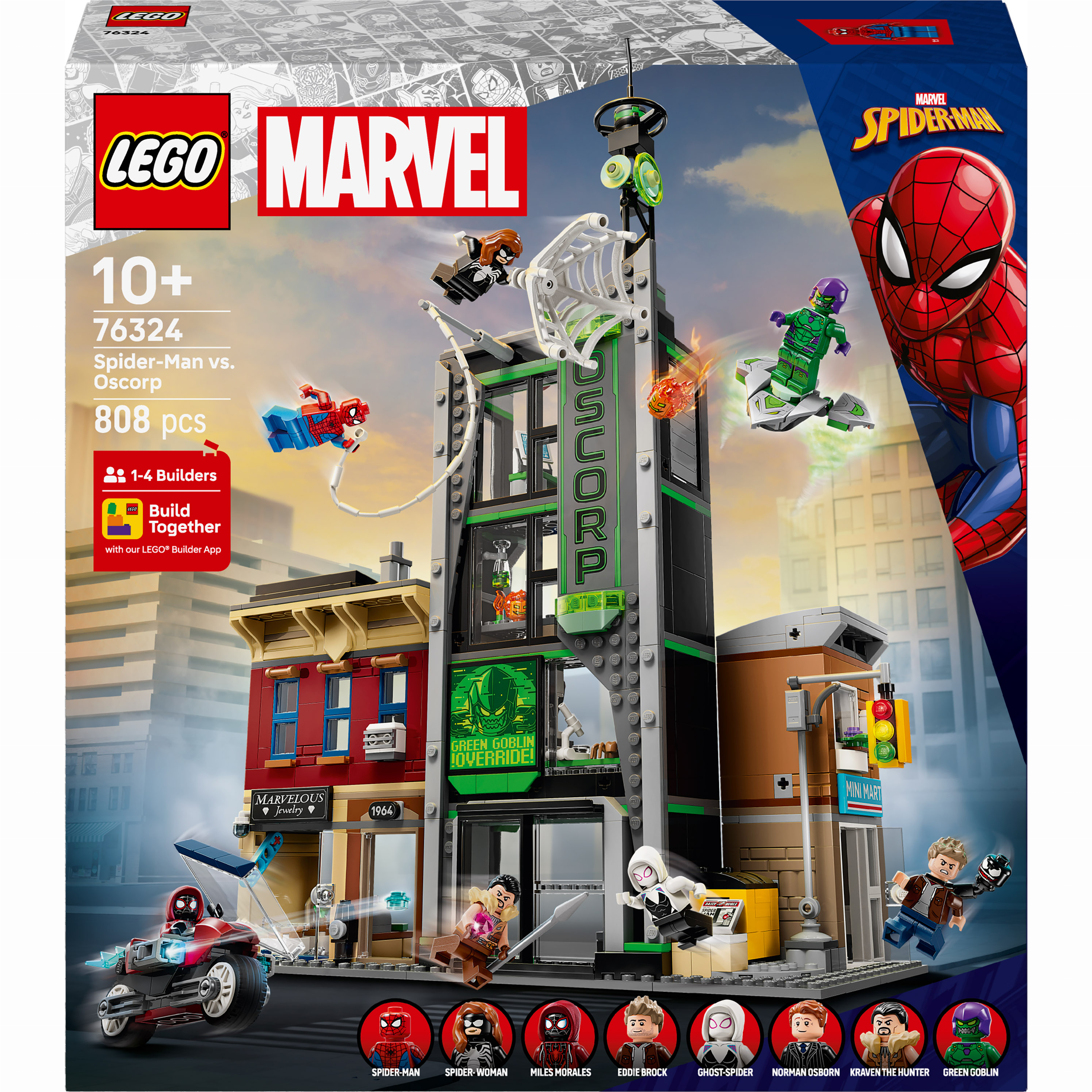 Конструктор LEGO Marvel Людина-павук проти Оскорпа (76324) купити в ...