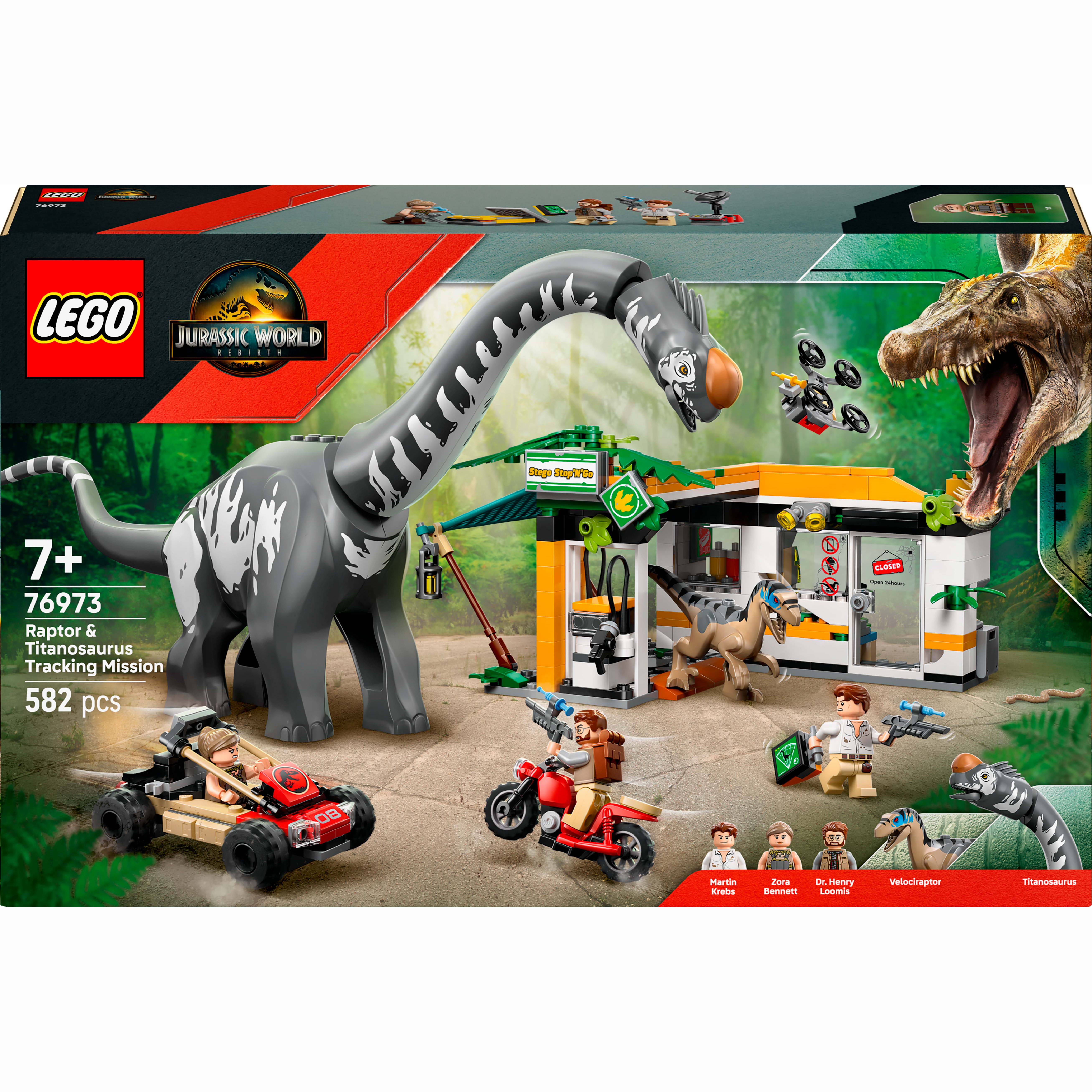 Конструктор LEGO Jurassic World Місія з відстеження раптора і