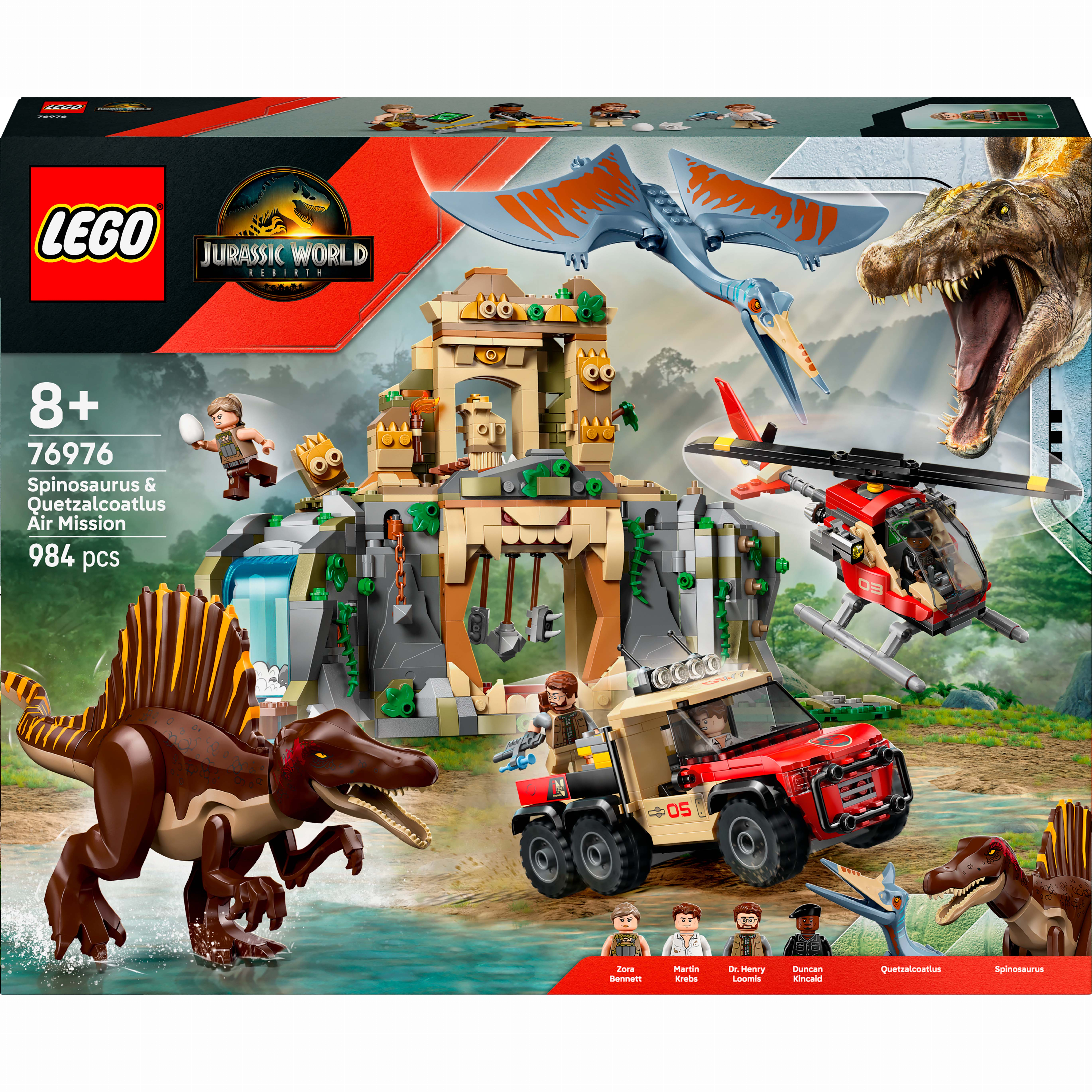 M Конструктор LEGO Jurassic World Воздушная миссия со спинозавром и