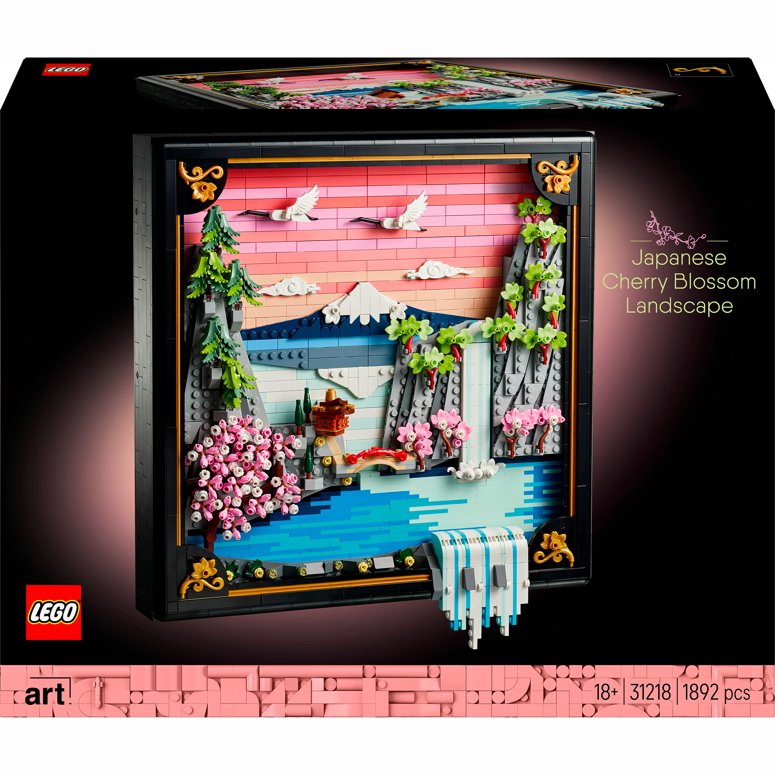 現代社会 Конструктор LEGO Art Японський пейзаж із цвітом сакури (31218