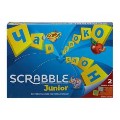 Настольные игры - Настольная игра Mattel Games Scrabble junior на русском (Y9736)