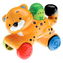 Машинки для малышей - Игрушка-каталка Fisher-Price Инерционные зверята Тигренок (N8160/N8162)